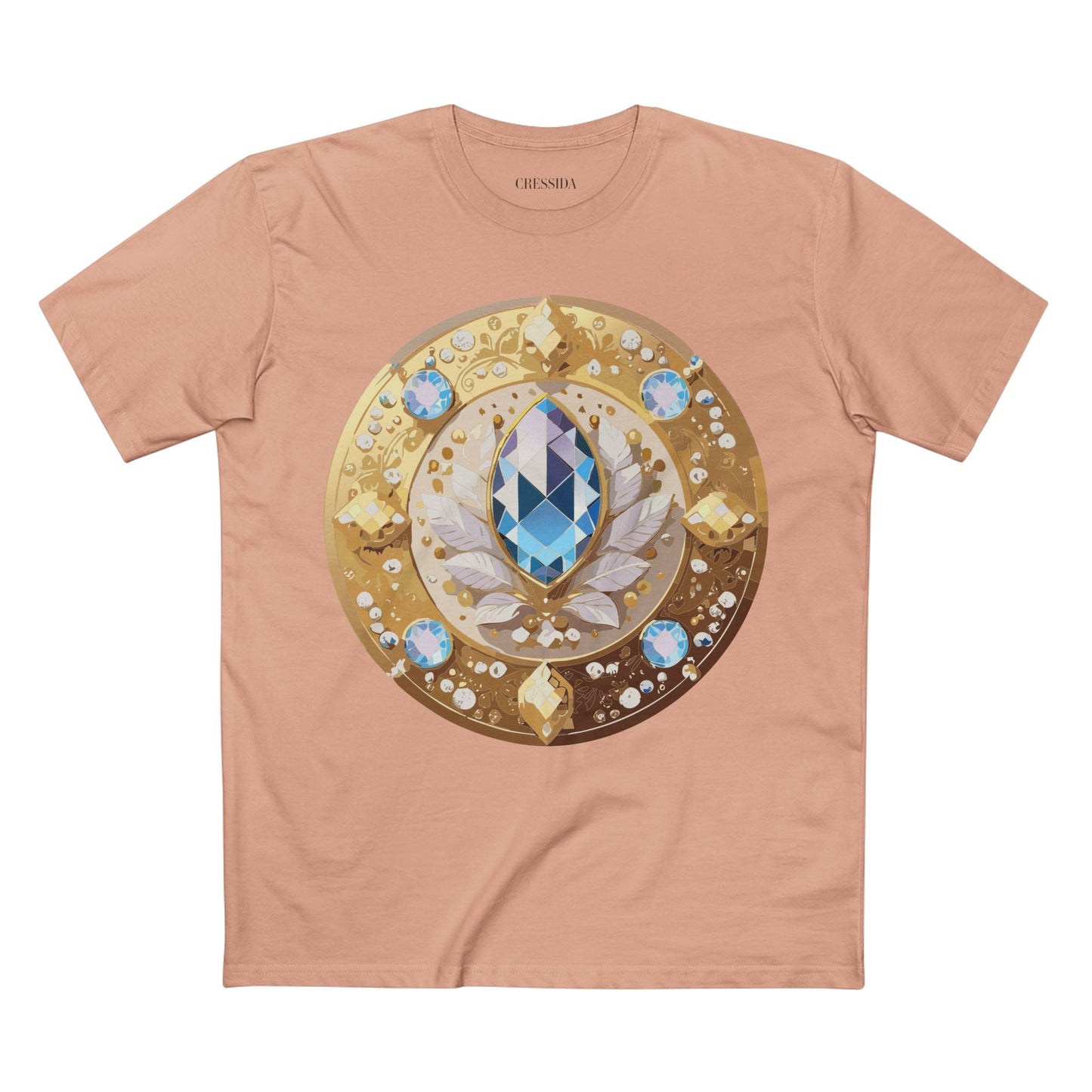 Medallion Graphic T-Shirt Unisex 100 Cotton With Gold Art Design Medal Tee 17