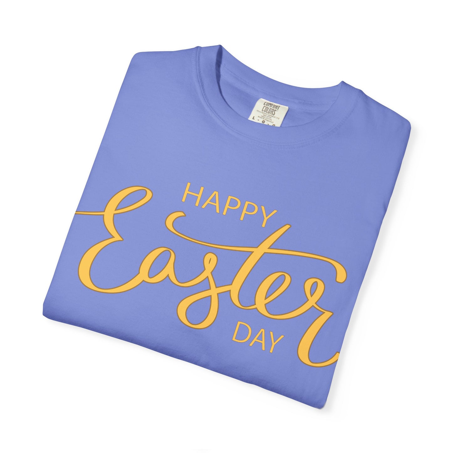 Happy Easter Day T-Shirt, Tee Shirt with Easter Signature, T Shirt with Easter Prints, Tee Shirt with Easter Design