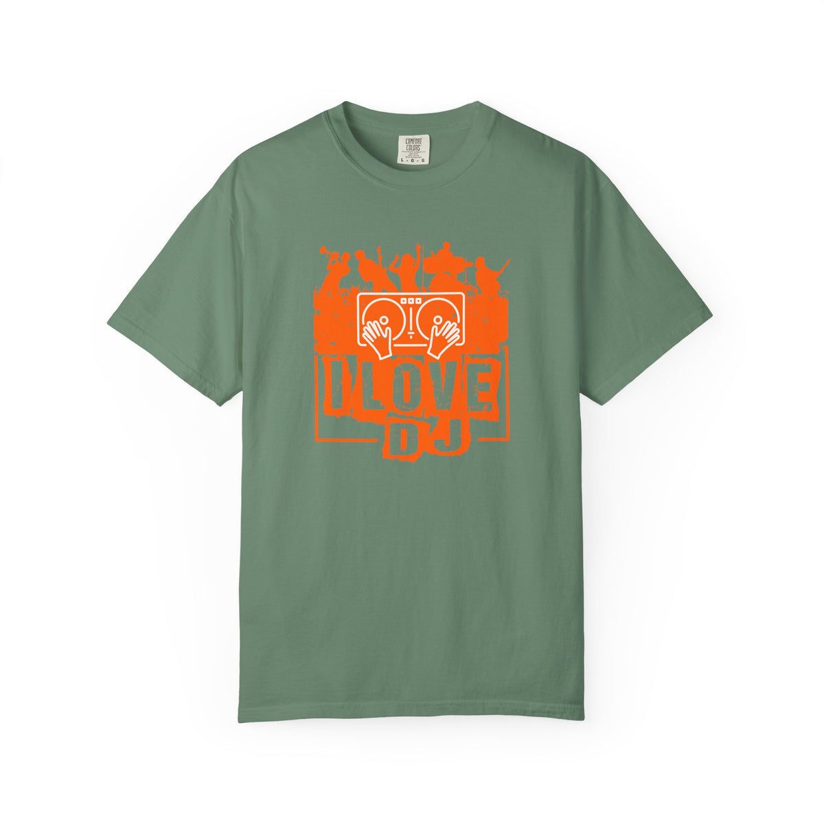 I Love DJ graphic T-shirt DJ Turntable Music Unisex Cotton Tee 051