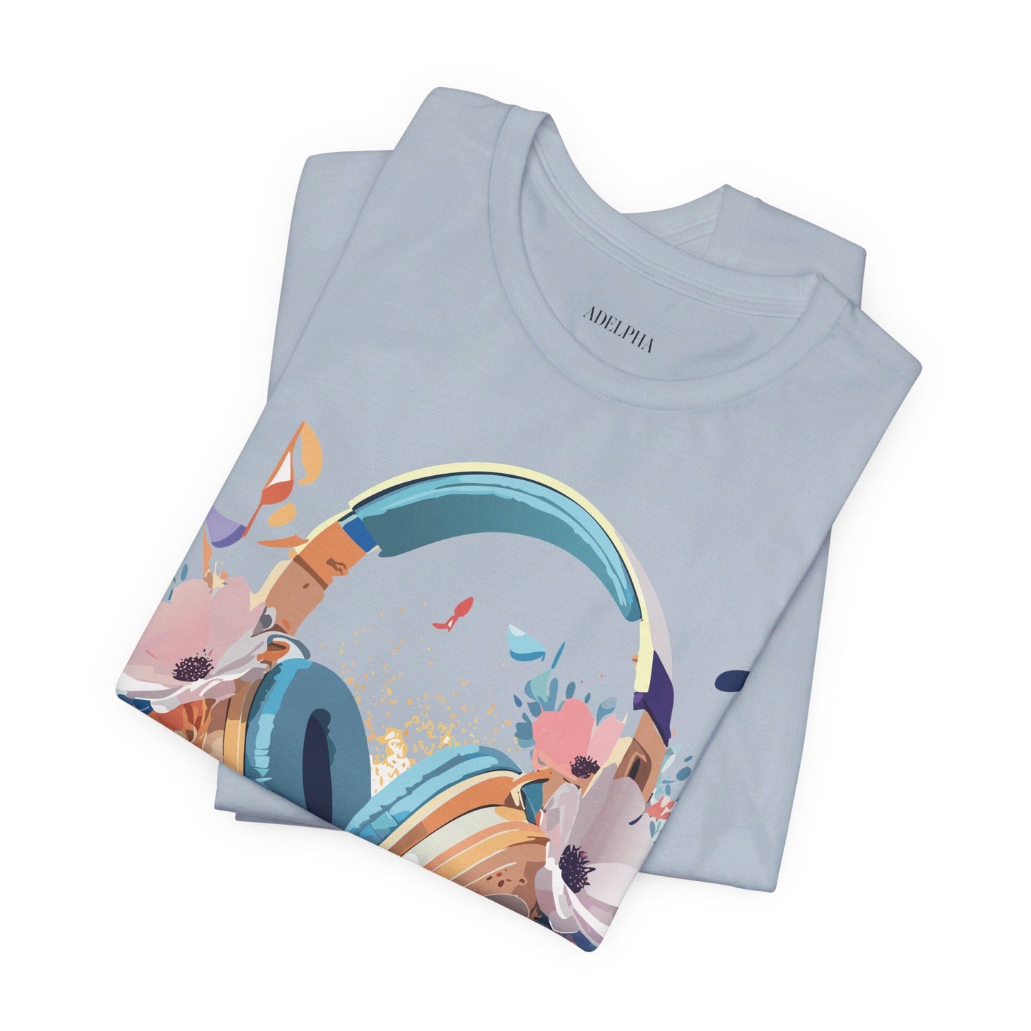 Adelpha Graphic Unisex Music T Shirt With Vintage Inspired Artwork Short Sleeve Tee