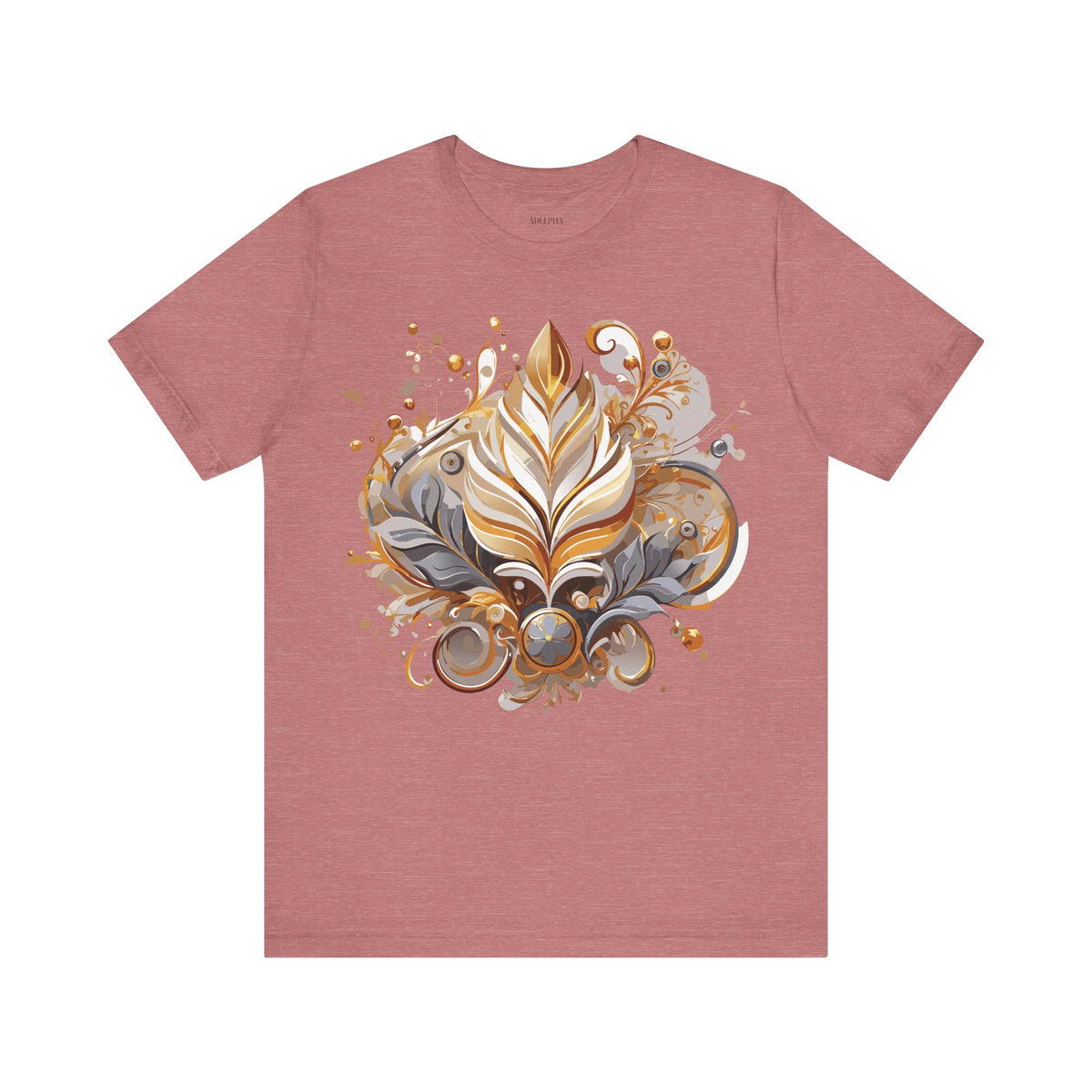 Jewelry Graphic Unisex Cotton Bella+Canvas Tee with Gemstones Art Design m33