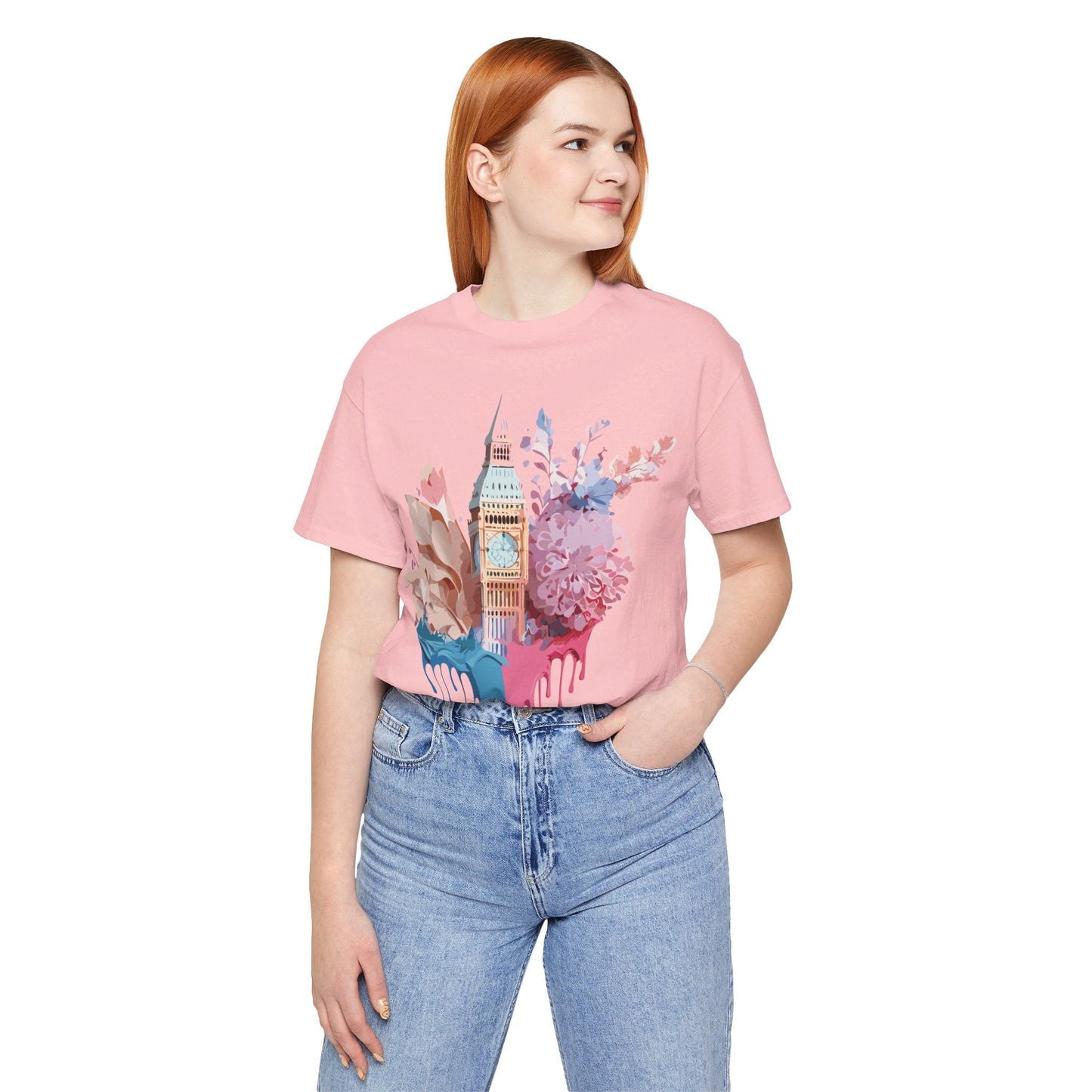 London Tourist Shirt Graphic Tee Unisex Jersey Short Sleeve Adelpha Vintage Inspired Artwork