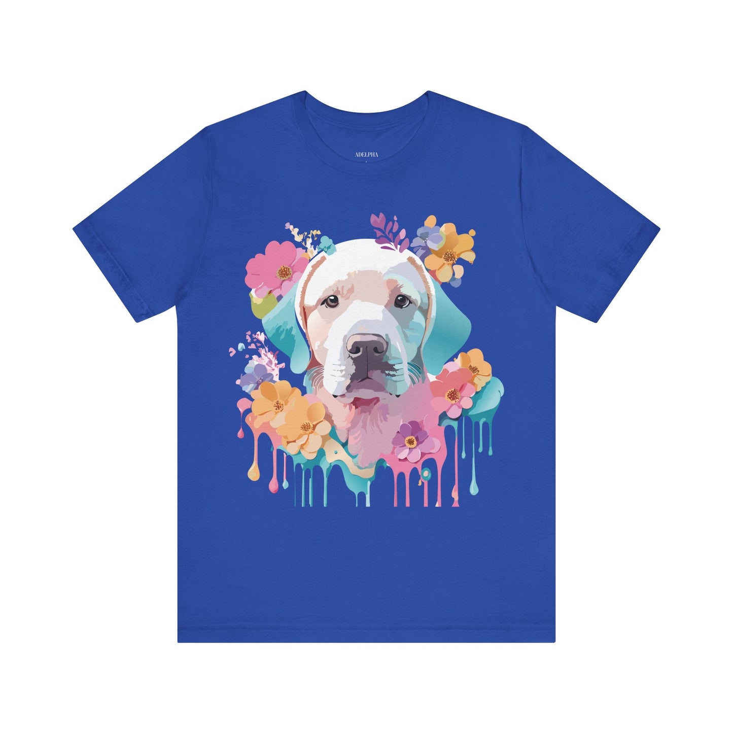 Dog Graphic Tee Unisex Vintage Inspired Art Design Adelpha Short Sleeve Jersey Shirt