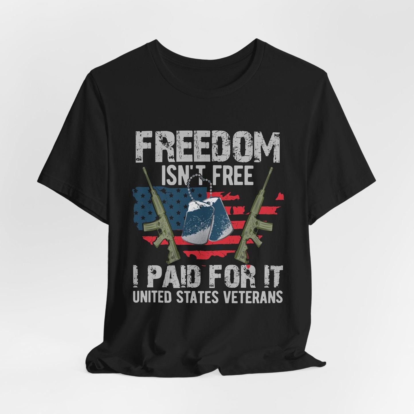 Army Veteran Patriotic Graphic Design Unisex Cotton T-Shirt v20
