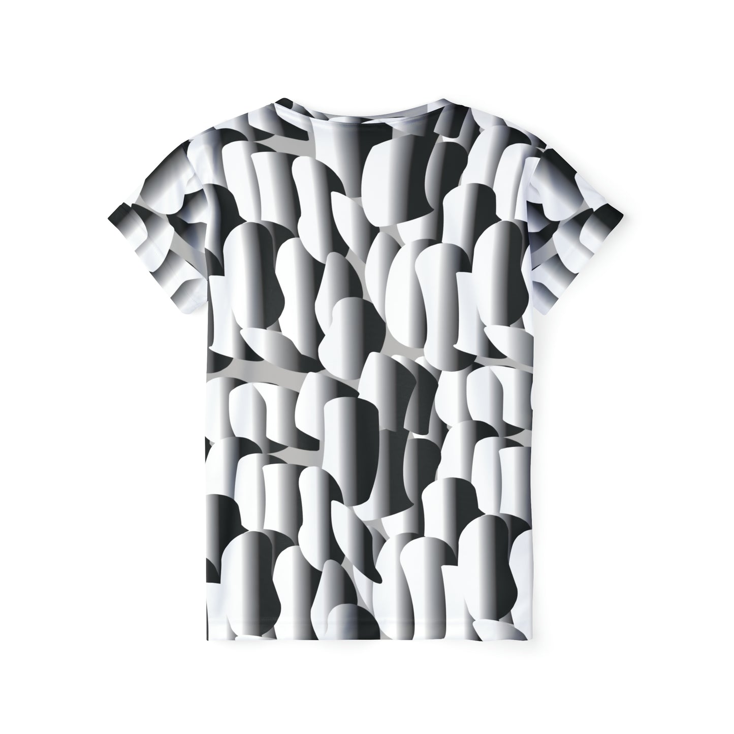 Camiseta de poliéster con estampados abstractos