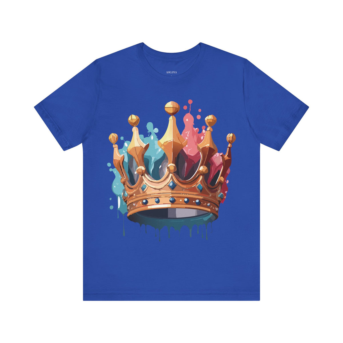 Crown Graphic Unisex Cotton Bella+Canvas Tee with Art Design m13