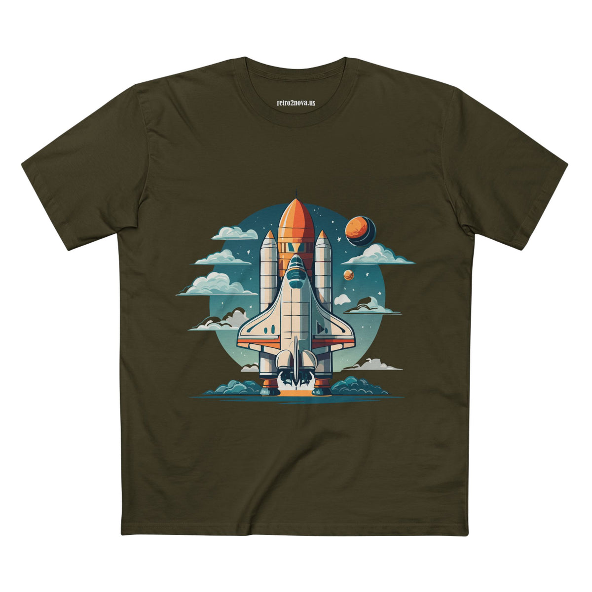 Cosmos Shuttle Graphic Tee Staple Unisex 100 Cotton Tee Shirt - CS-1
