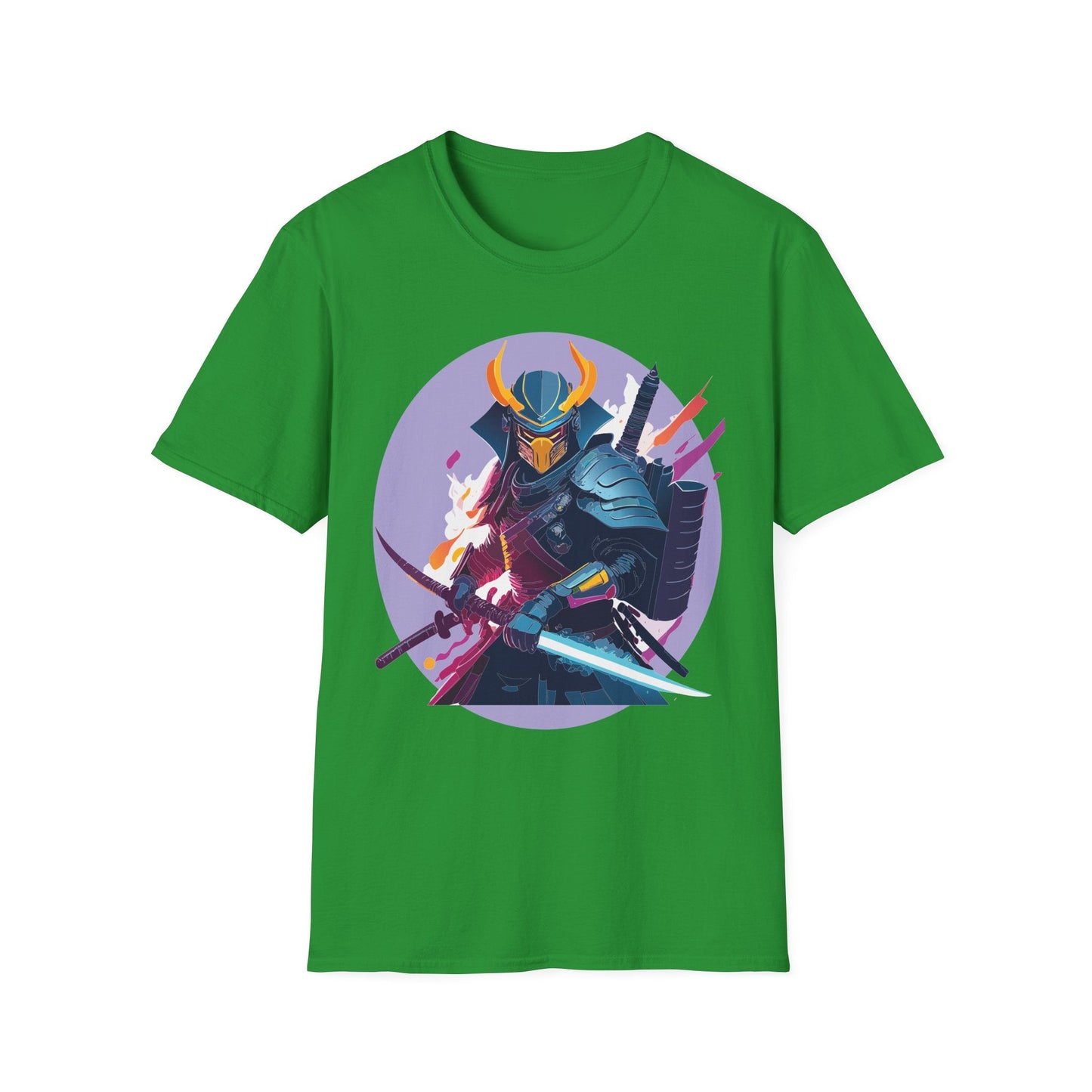 Samurai Shirt Unisex Softstyle Tee 100 Percent Ring Spun Cotton Comfortable Everyday Wear