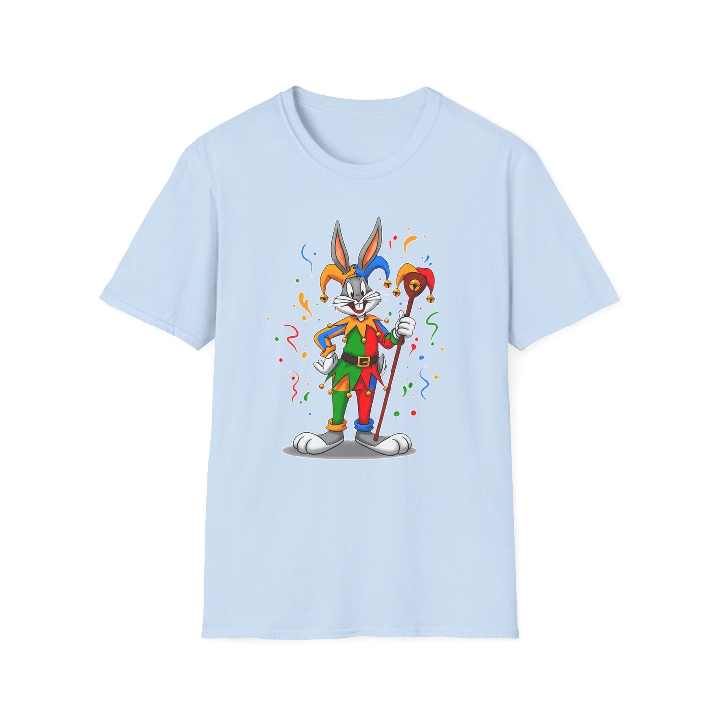 Cartoon Bunny Graphic Unisex Cotton Animal Animation Artwork Design Tee 22