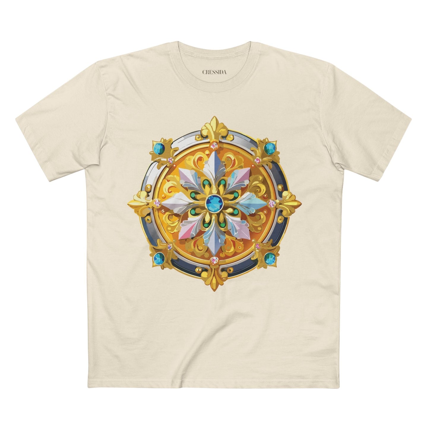 Medallion Graphic T-Shirt Unisex 100 Cotton With Gold Art Design Medal Tee 9