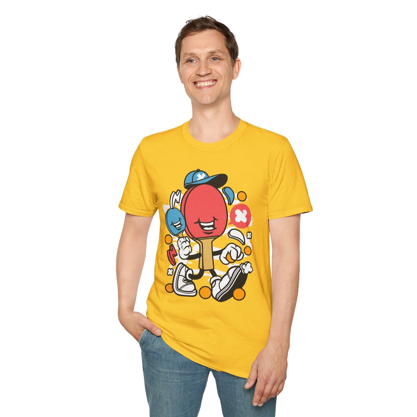 Unisex Cartoon T Shirt Animation Funny Tee Gildan Softstyle 64000 100 Percent Ring Spun Cotton