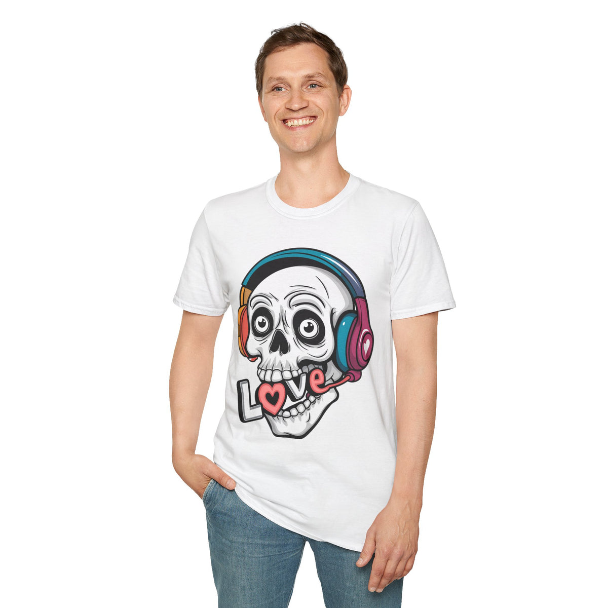 Skull Skeleton Graphic Tee Gildan Unisex 100 Cotton Tee Shirt m41