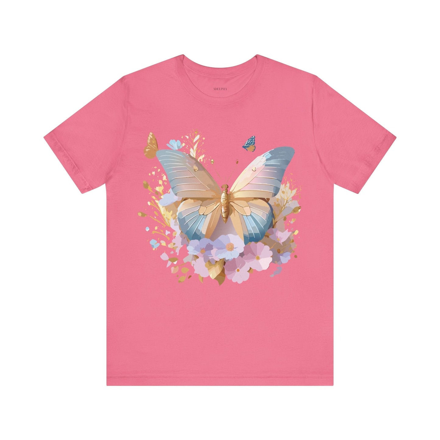 Butterfly Graphic Tee By Adelpha Vintage Inspired Unisex Short Sleeve