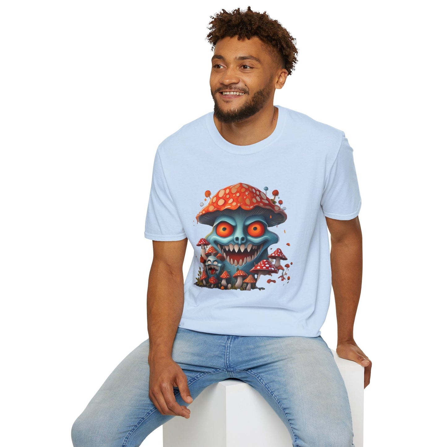 Mashroom Tee Shirt Unisex Softstyle Gildan 64000 Short Sleeve Tee With Funny Mashroom Fungus