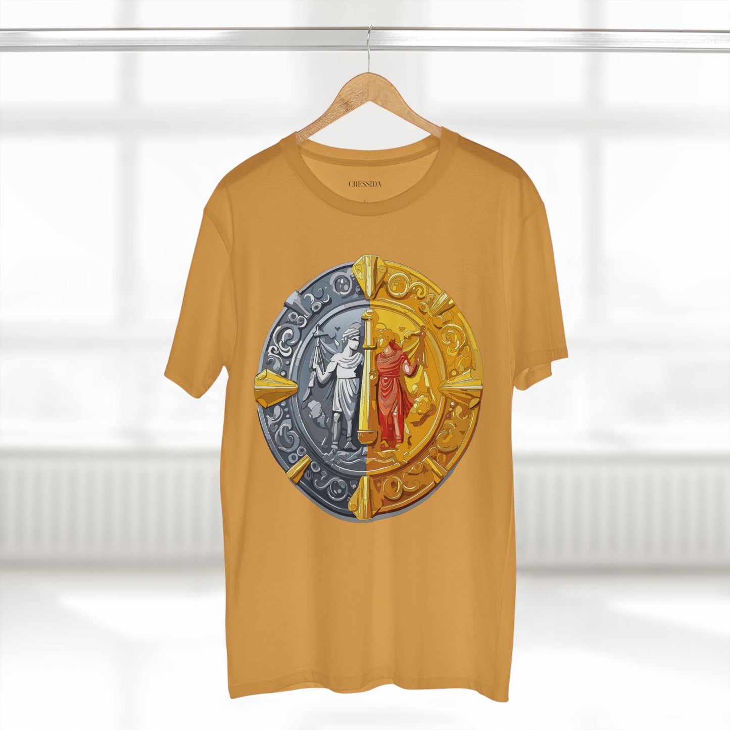Antique Gold Coin Graphic Design T-Shirt Unisex 100 Cotton With Golden Print Artwork Tee 17