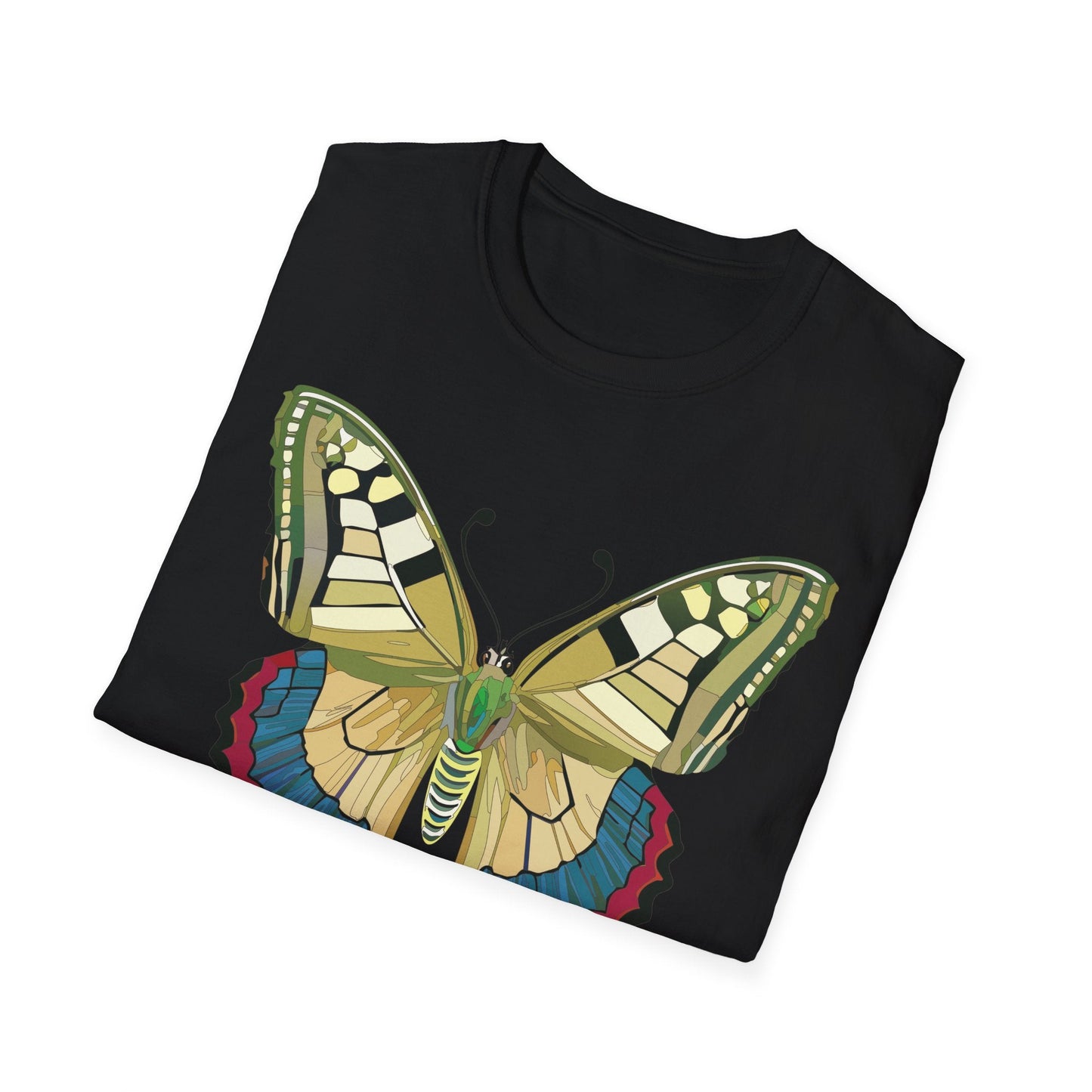 Butterfly T Shirt Unisex Monarch Design Soft Cotton Gildan 64000 Short Sleeve Tee