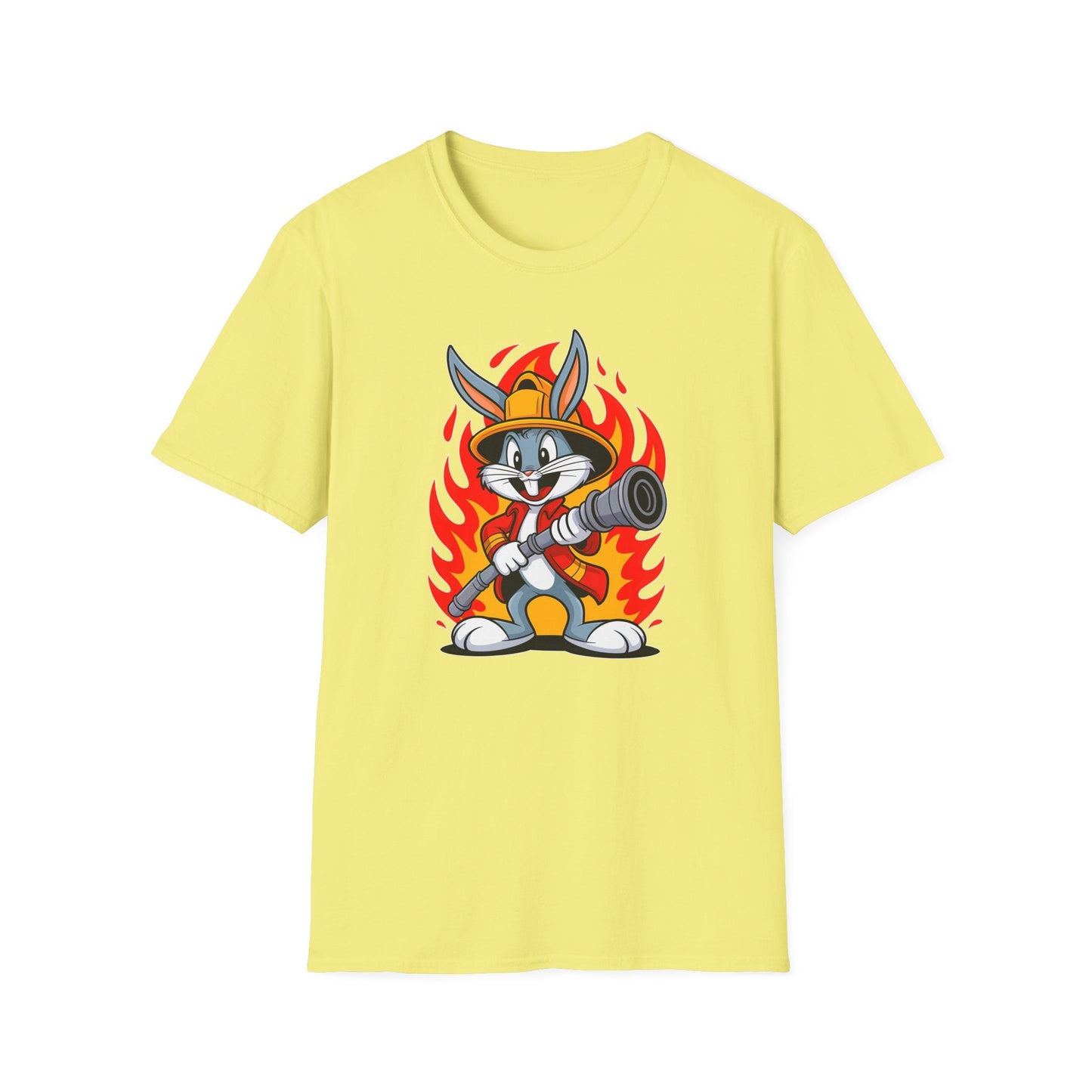 Bugs Bunny T Shirt Unisex Cartoon Graphic Tee 100 Percent Ring Spun Cotton Softstyle