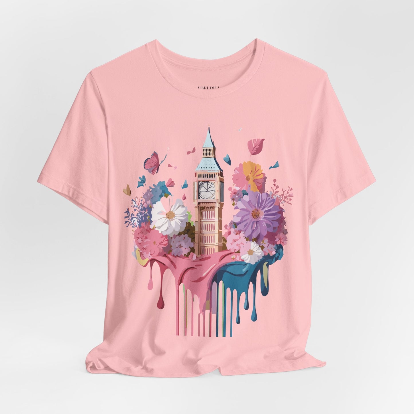 Adelpha London Tourist Unisex Graphic Tee Vintage Inspired Art Design Short Sleeve Shirt