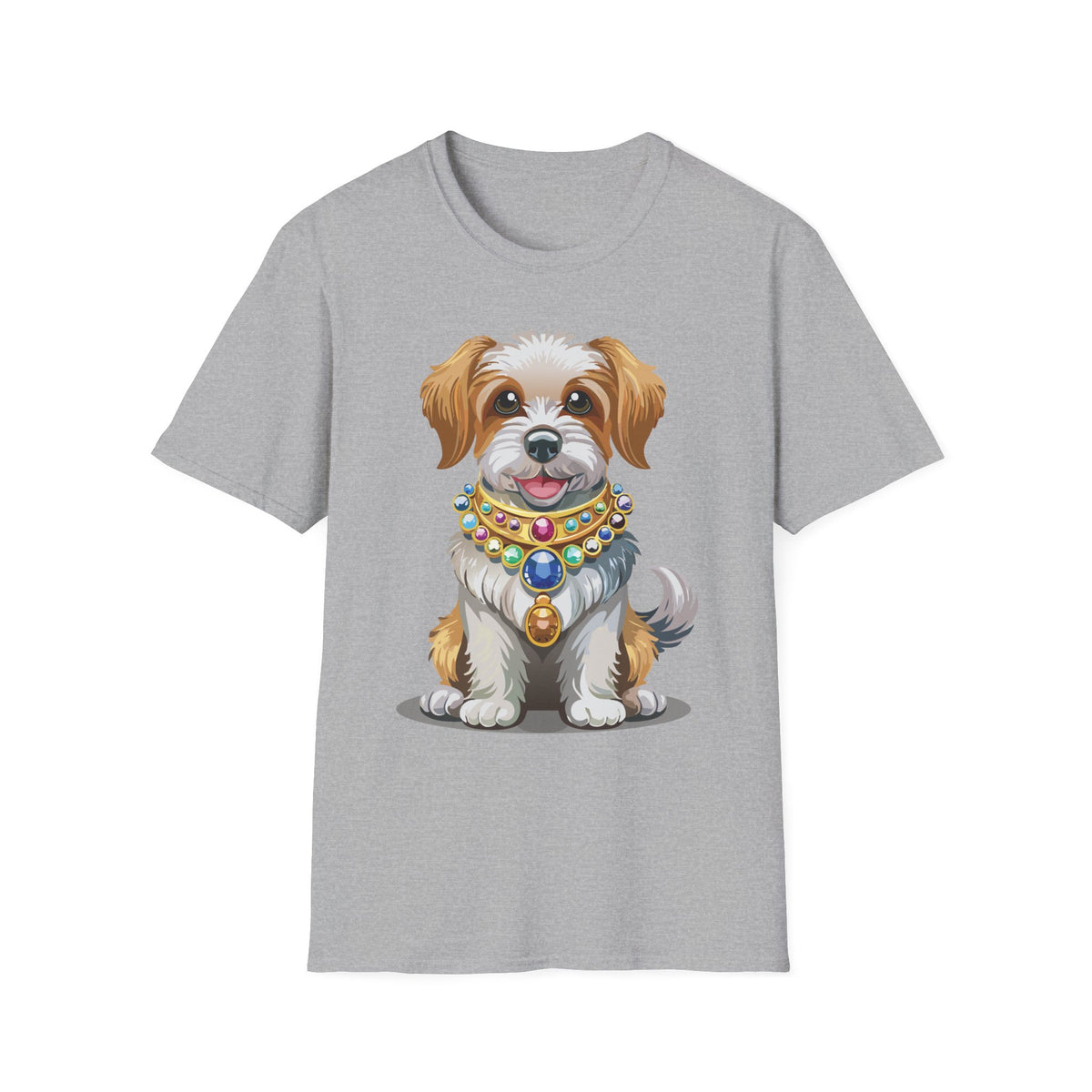 Cute Jeweled Puppy T-Shirt | Dog Portrait Tee