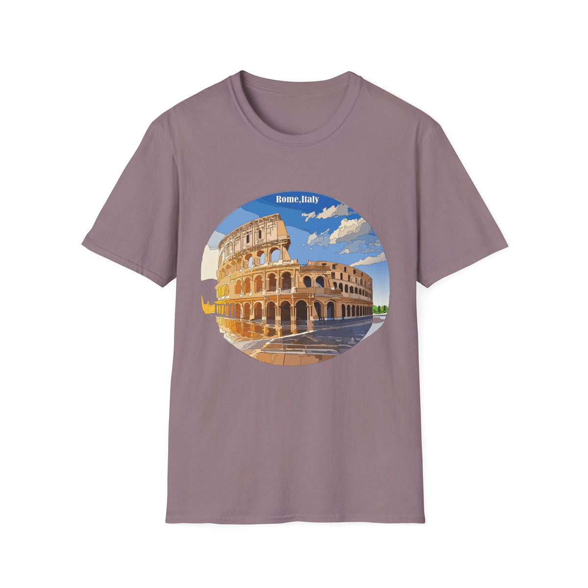 Colosseum Rome Illustration T-Shirt | Rome Italy Travel Souvenir