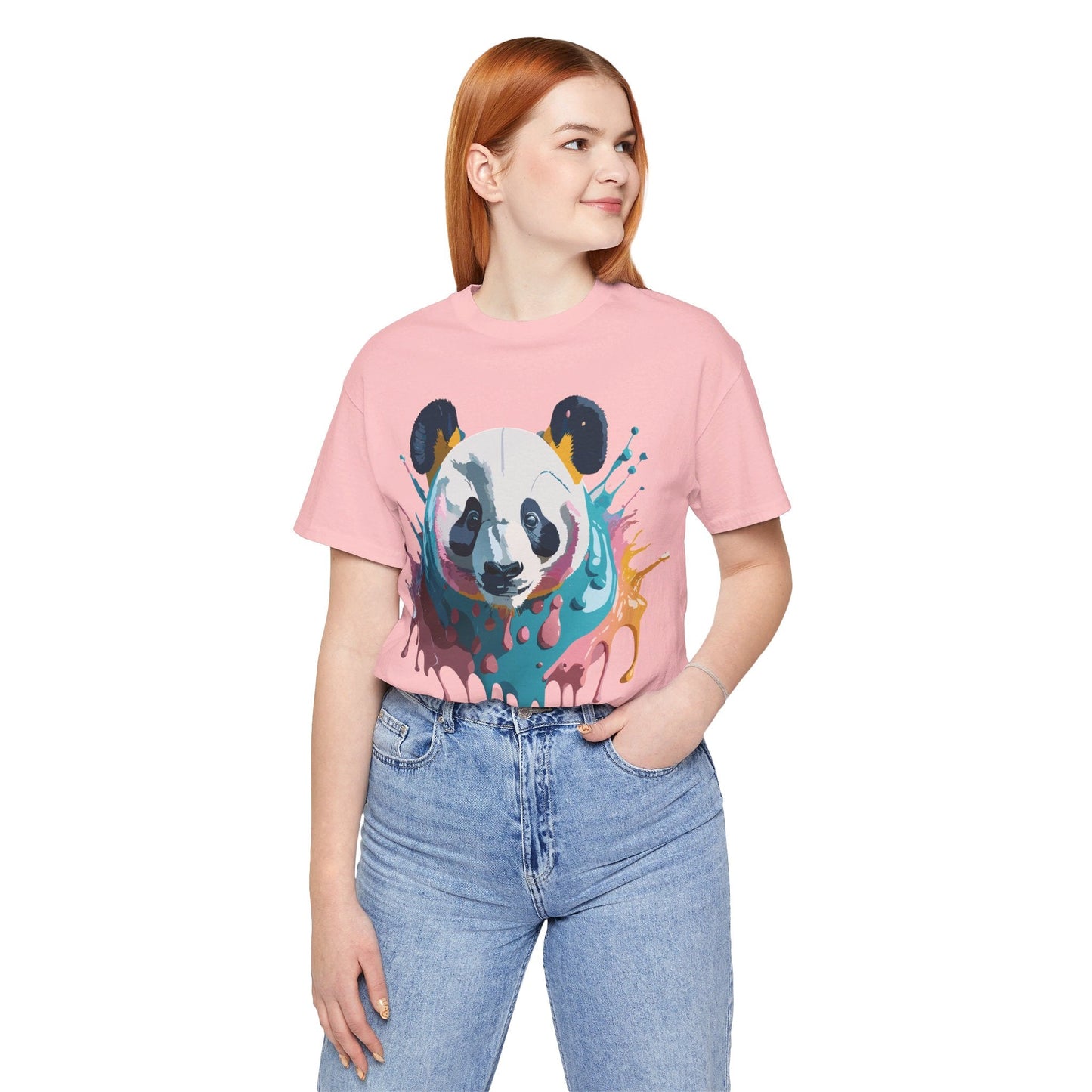 Panda Graphic T Shirt Unisex Jersey Short Sleeve Adelpha Vintage Inspired Art Tee Premium Quality