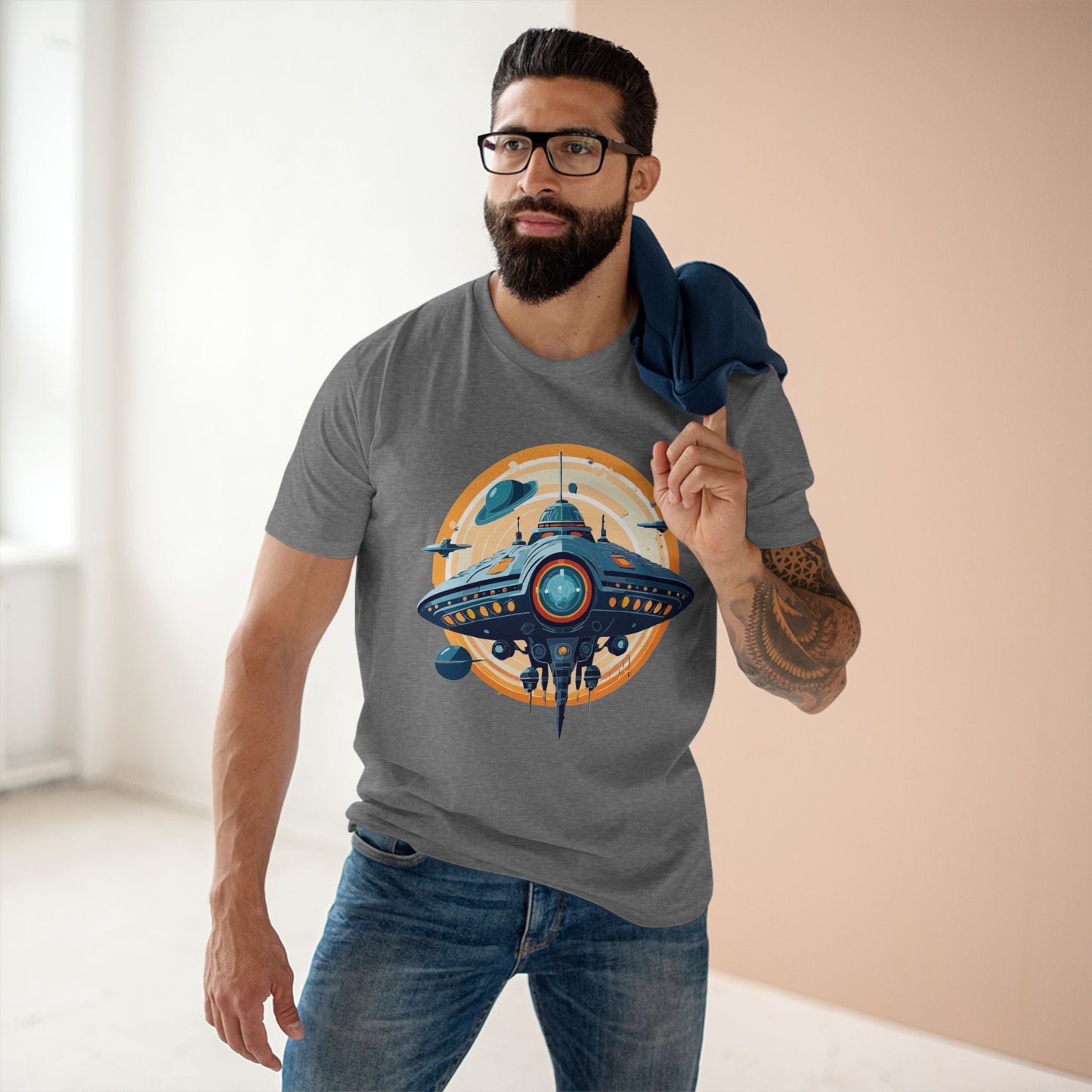 Aliens Graphic Unisex 100 Cotton Staple Tee 33