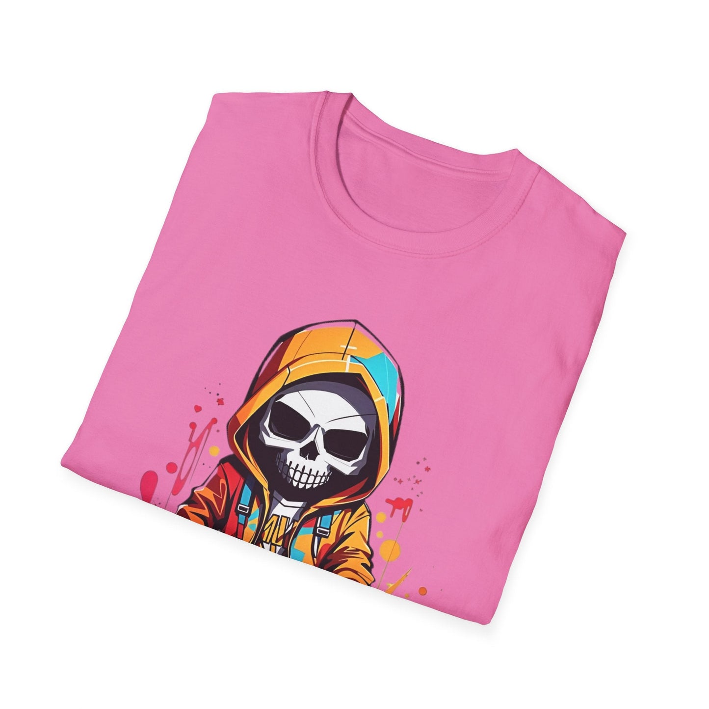 Skull Shirt Unisex Skeleton Graphic Tee Gildan Softstyle 64000 100 Percent Cotton