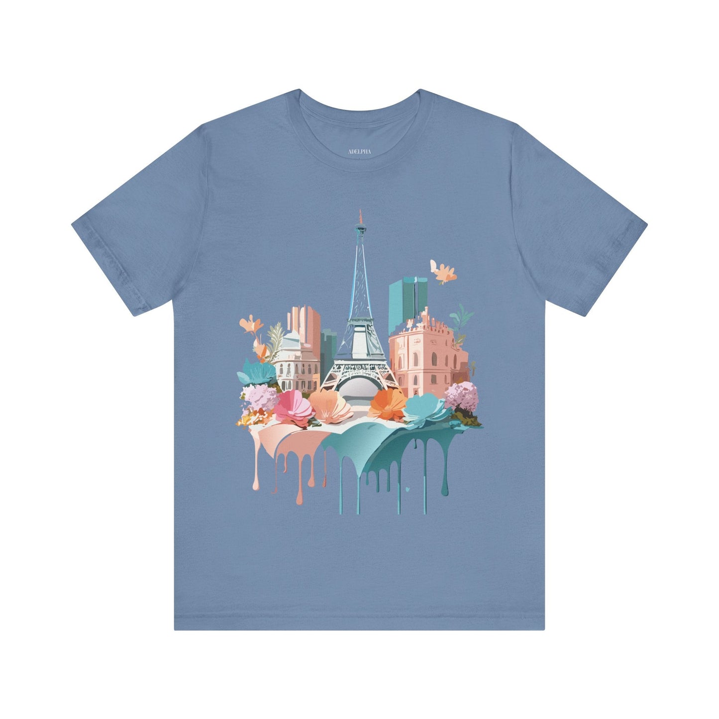 Paris Tourist Shirt Unisex Graphic Tee With Vintage Inspired Artwork By Adelpha Collection