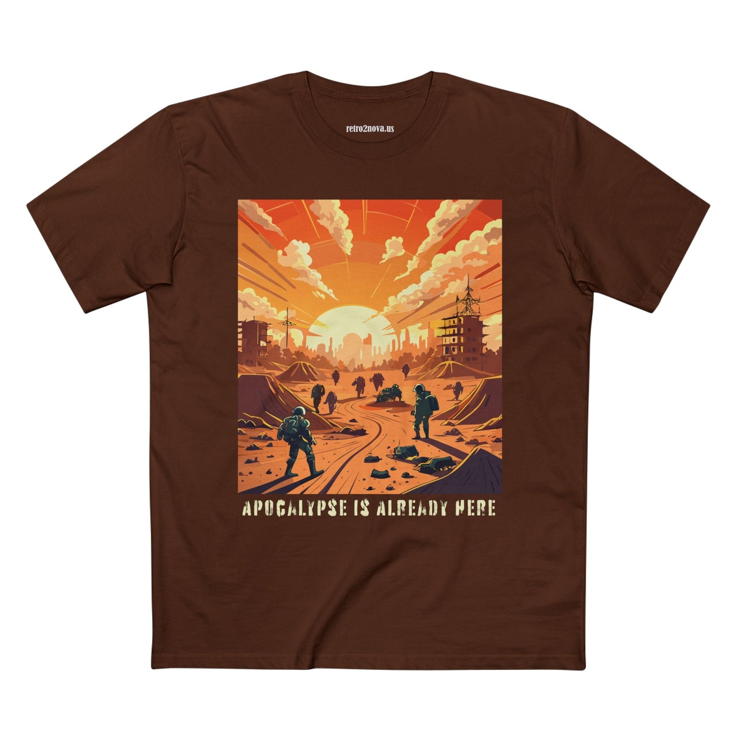 Cataclysm Doomsday Shirt Unisex Premium Cotton Tee With Original Art Retro2Nova Design