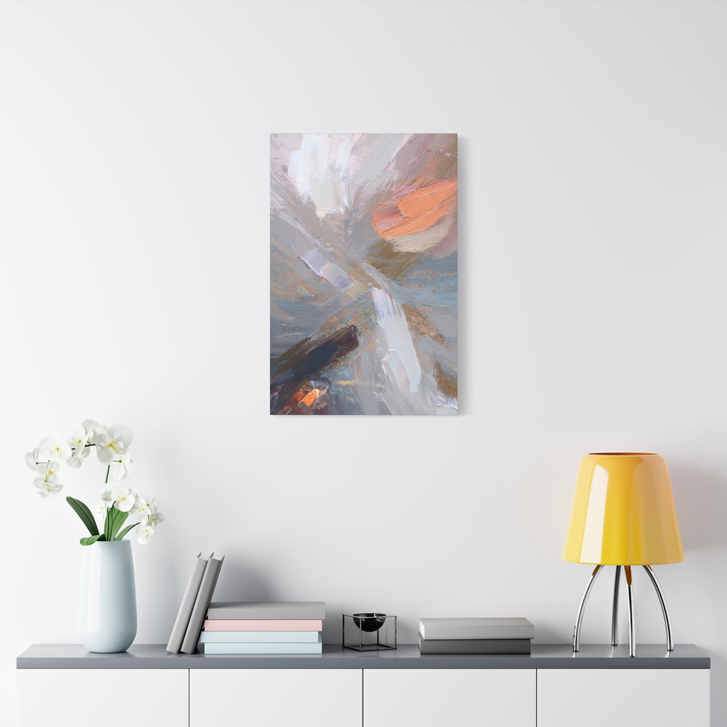 Abstract Pastel Painting Print Canvas 20x24,20x30,24x30 24x32,24x36,30x40 32x48,36x48,40x60 Pine-Wood Inner Frame ABS-89
