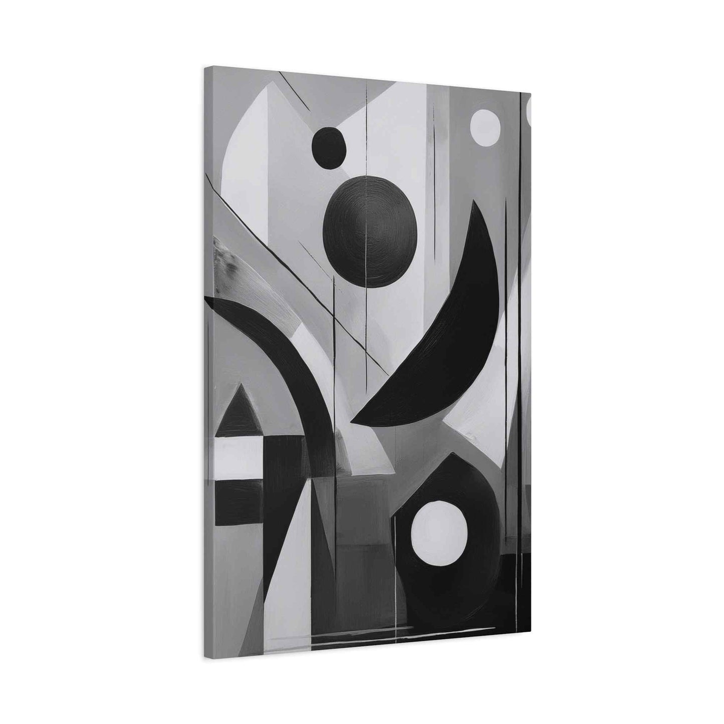 Black Abstract Painting Print Canvas 20x24,20x30,24x30, 24x32,24x36,30x40, 32x48,36x48,40x60 Pine-Wood Inner Frame ABS-17