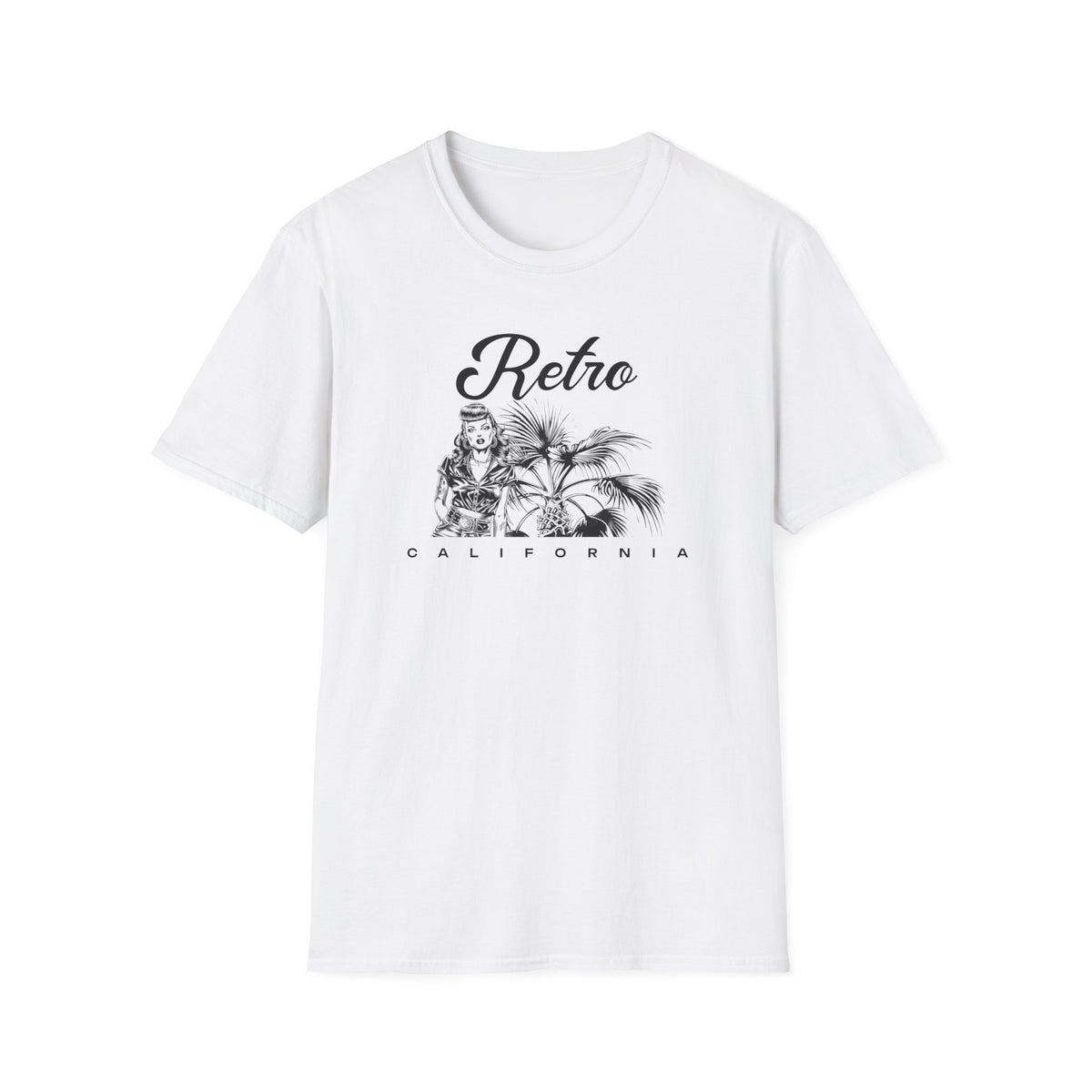 Retro California Vintage Palm Beach Graphic Tee Gildan Unisex 100 Cotton Tee Shirt d202