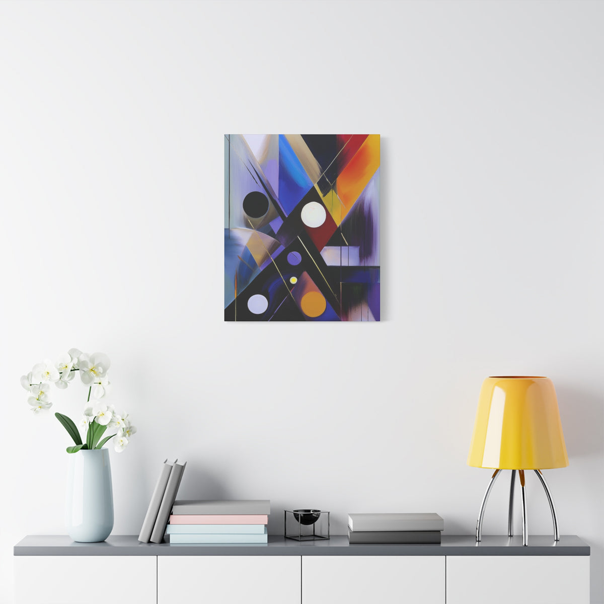Colors Abstract Painting Print Canvas 20x24,20x30,24x30, 24x32,24x36,30x40, 32x48,36x48,40x60 Pine-Wood Inner Frame ABS-35