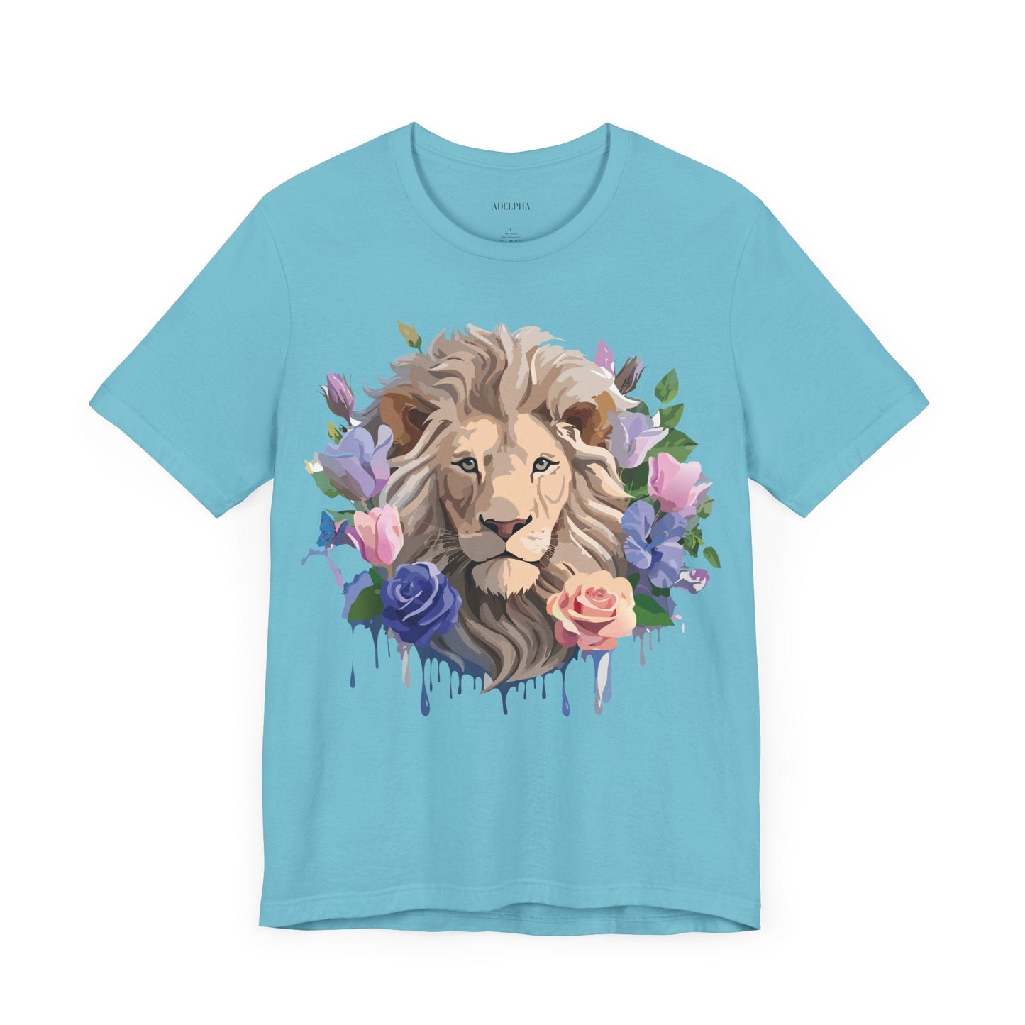 Lion Graphic Unisex 100 Cotton Vintage Animal Artwork Tee 4