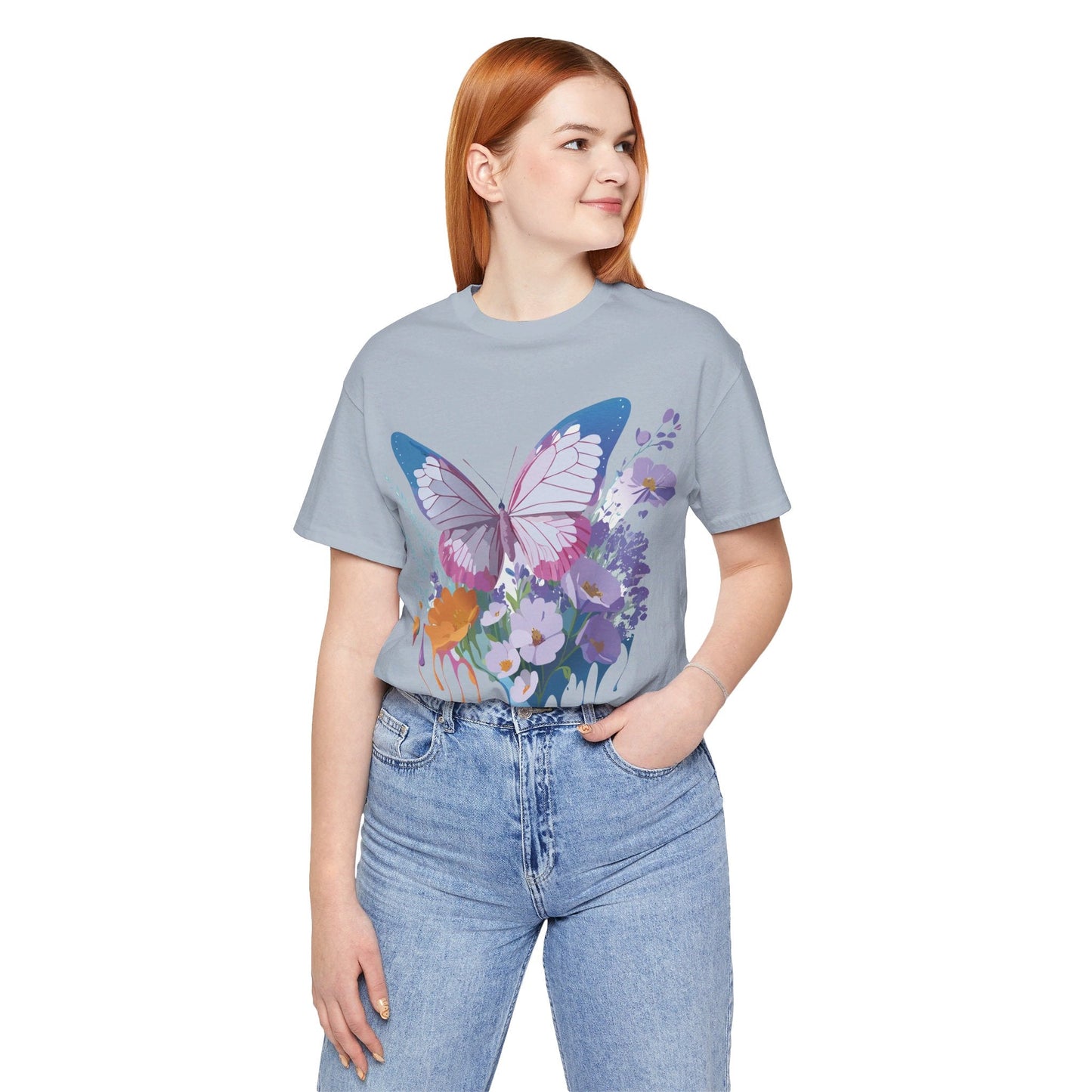 Unisex Butterfly Graphic Tee Adelpha Art Design Vintage Inspired Jersey Tee