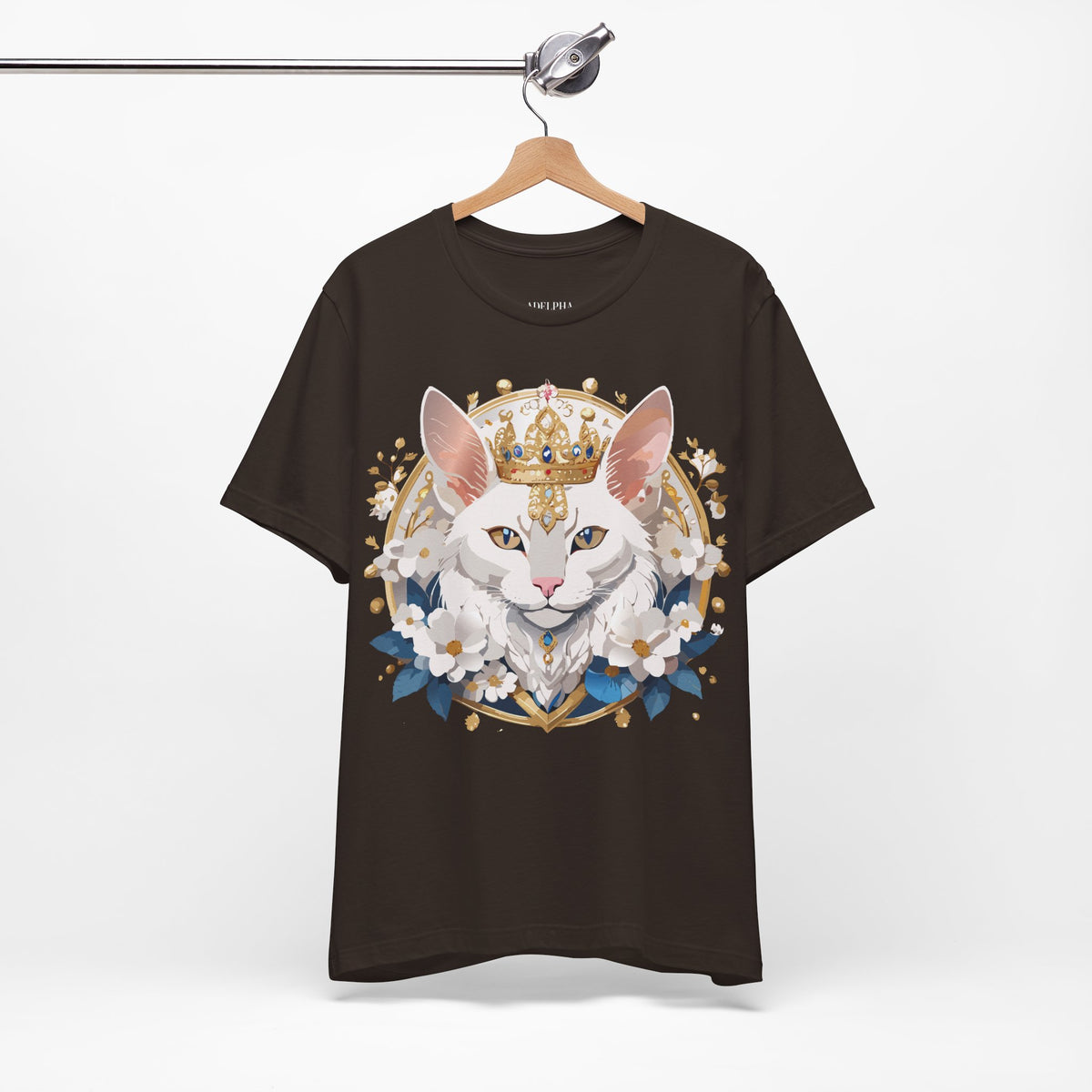 Medallion Graphic Unisex Cotton Bella+Canvas Tee with Floral Art Design m64