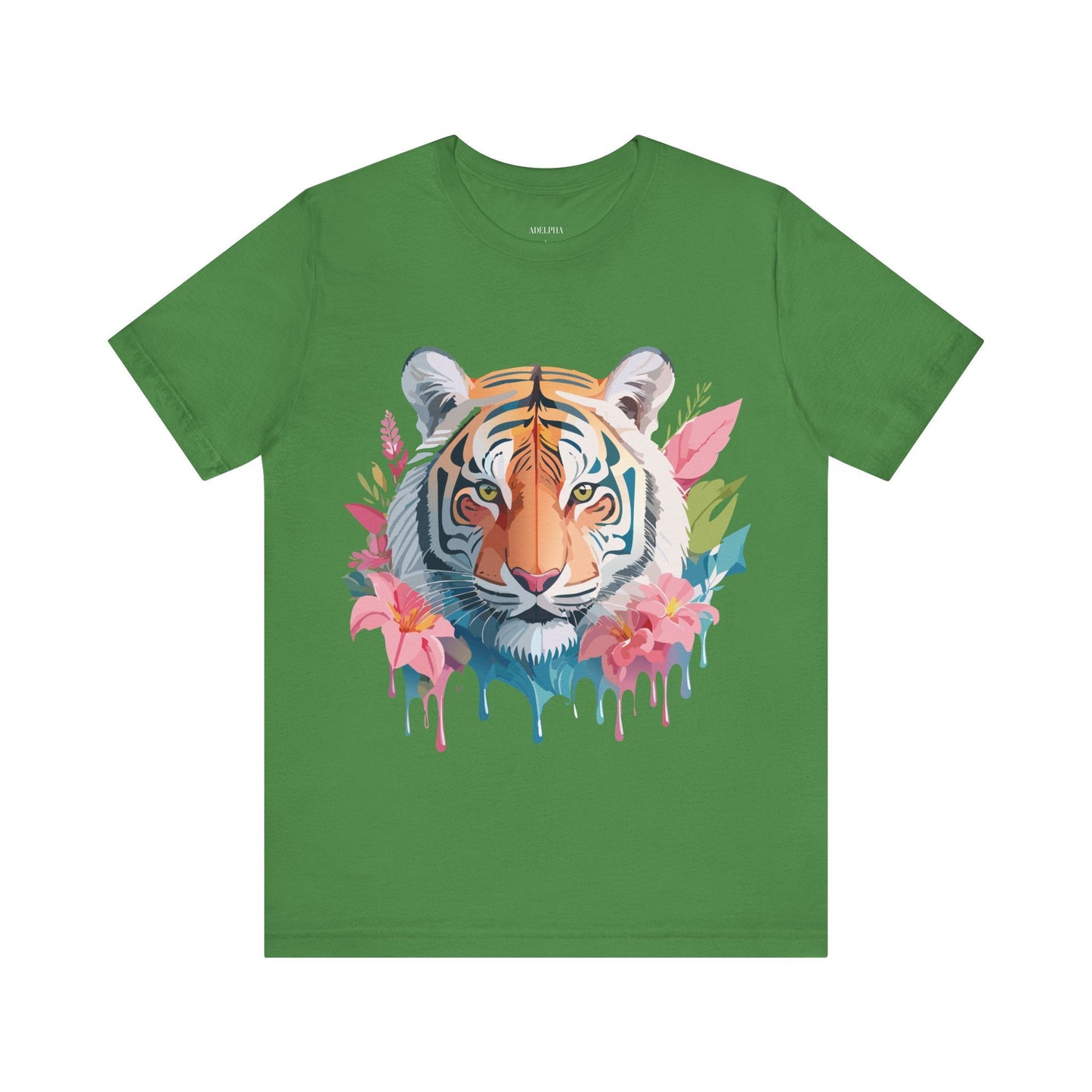 Tiger Graphic Unisex 100 Cotton Vintage Art with Animal Tee 13