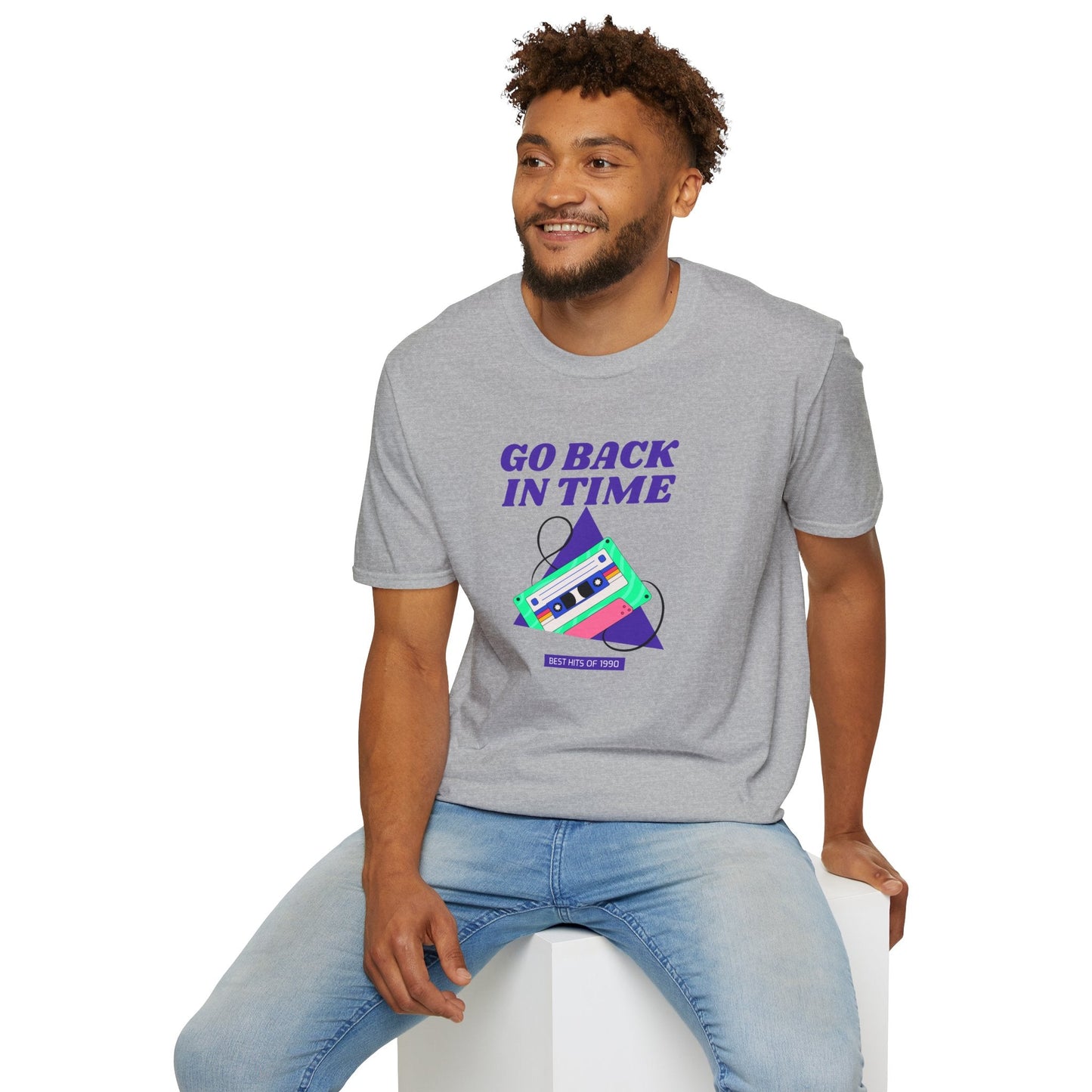 Retro Go Back In Time Cassette T-Shirt Unisex Cotton