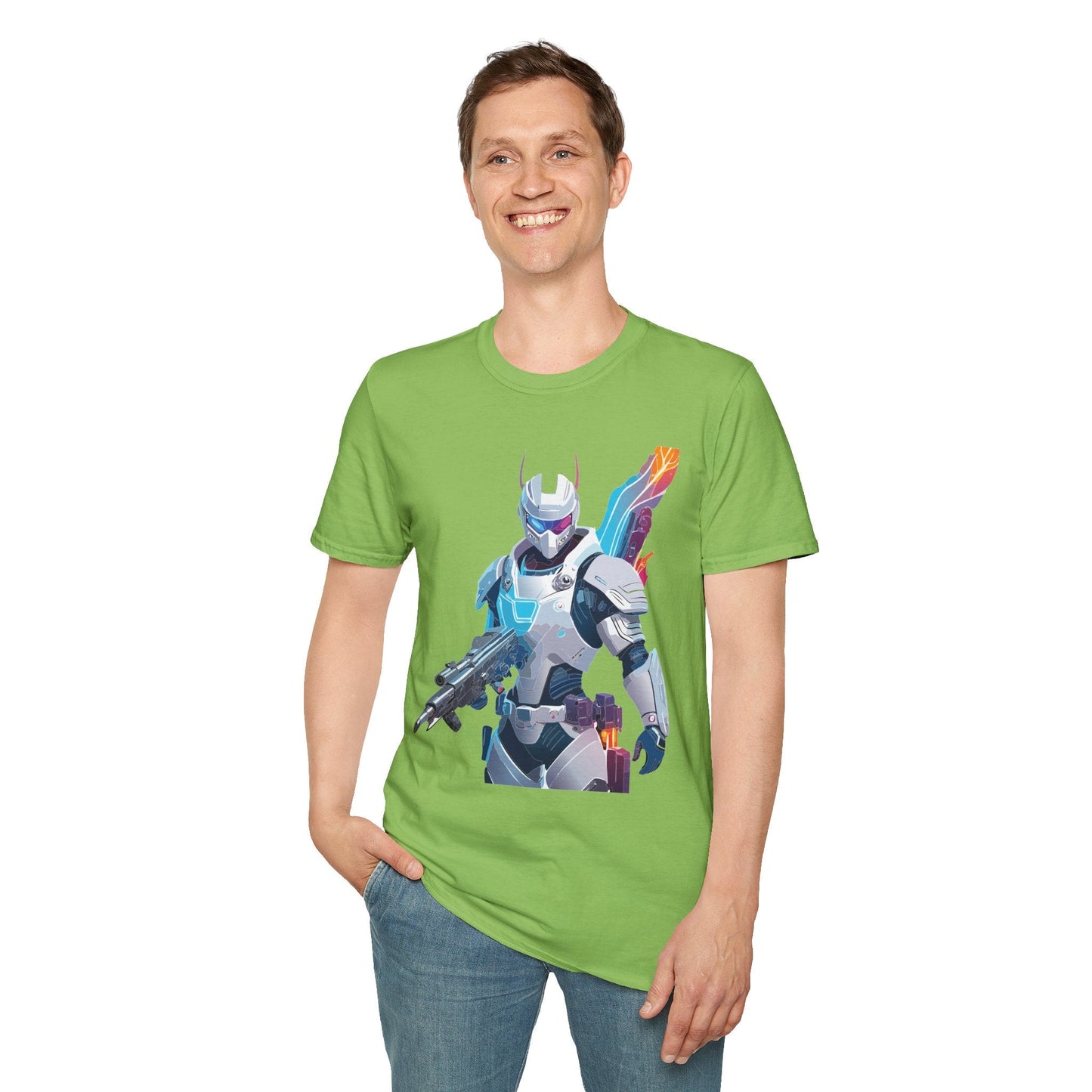 Robocop T Shirt Unisex Softstyle 64000 Graphic Tee 100 Percent Ring Spun Cotton Comfort