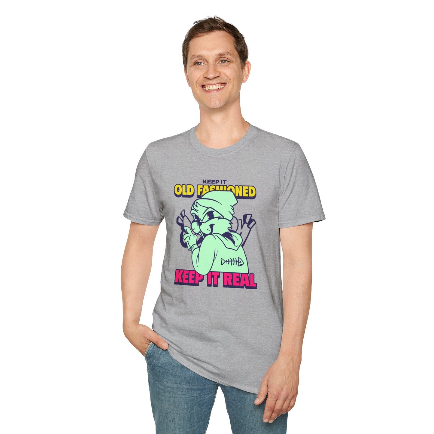 Funny Animals Tees Unisex T Shirt Gildan Softstyle 64000 100 Percent Ring Spun Cotton