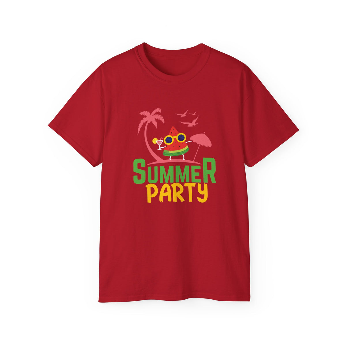 Summer Party Frog Tee | Tropical Palm Cocktail Design