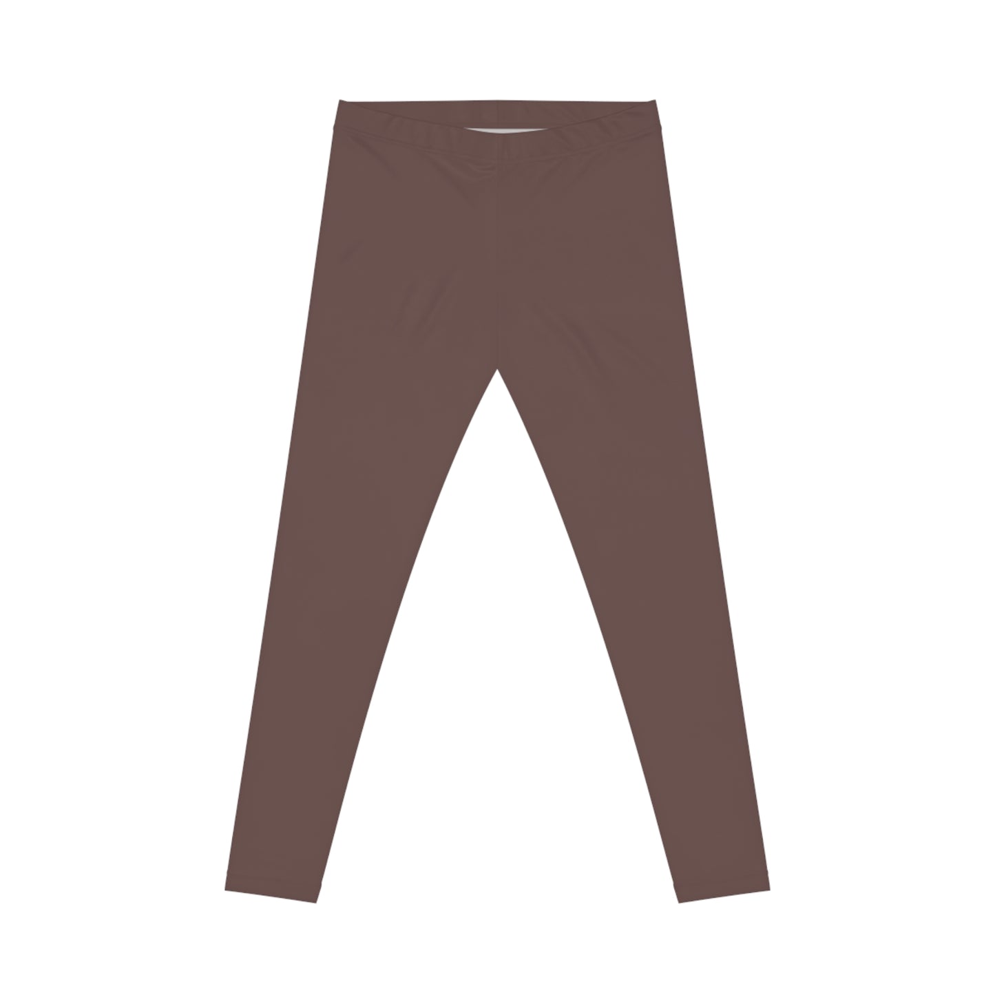 Mauve Bark Color Women's Poly-Span Casual Leggings XS-2XL