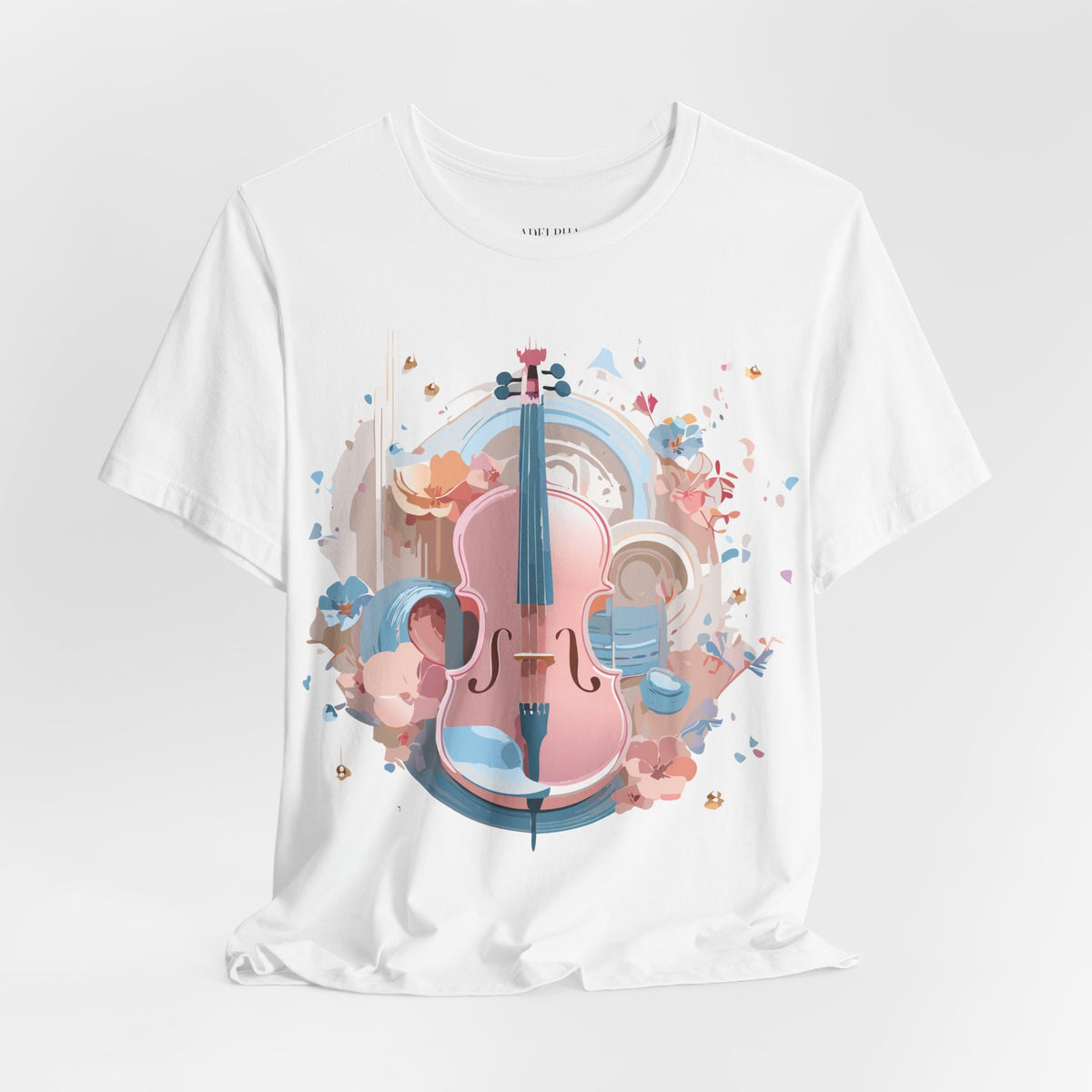 Music Graphic Unisex Cotton Bella+Canvas Tee with Art Design m152