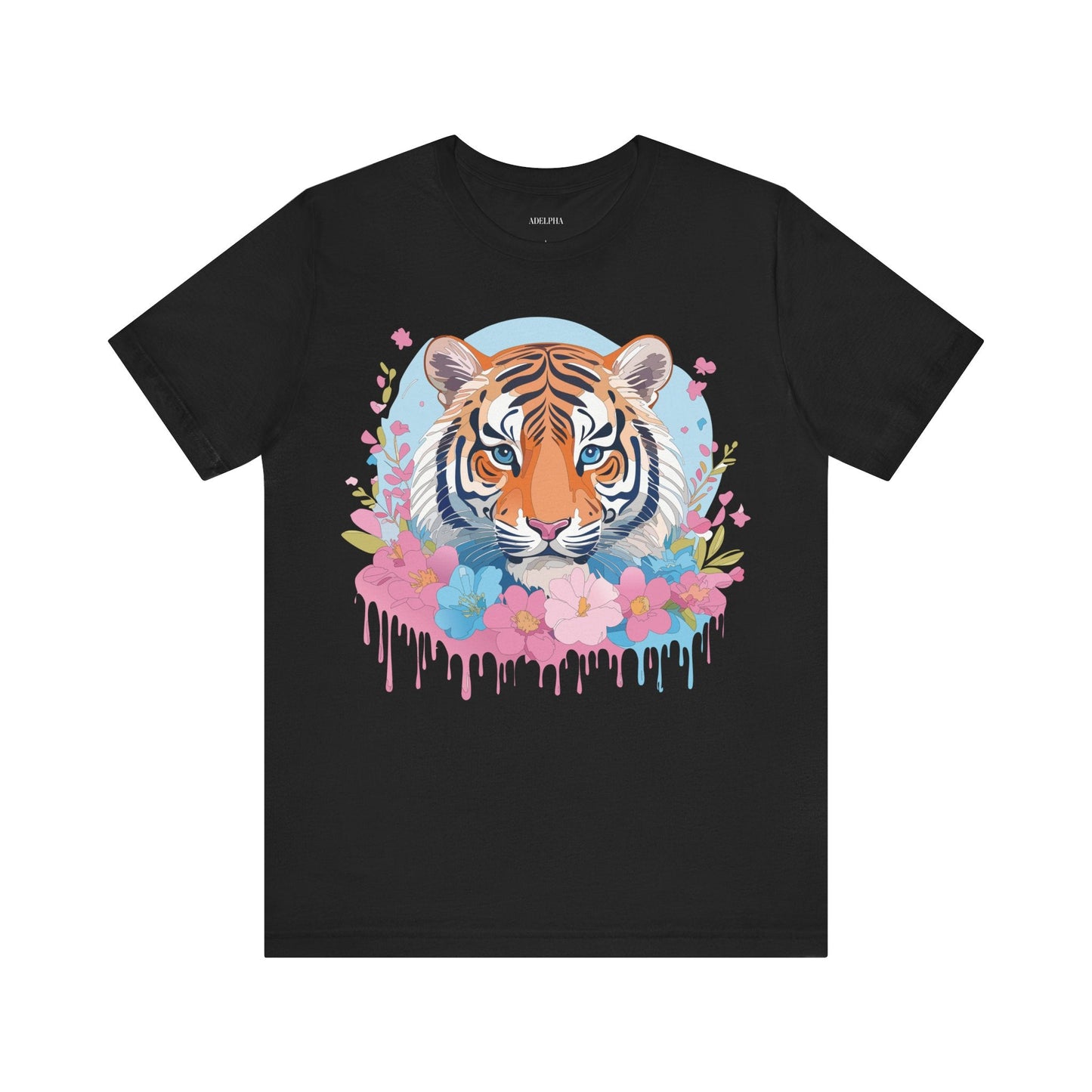 Tiger Graphic Unisex 100 Cotton Vintage Art with Animal Tee 3