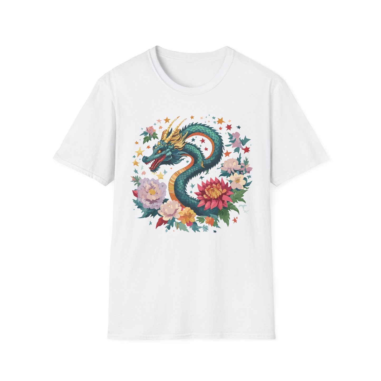 Dragon Graphic Unisex 100 Cotton Tee with Animal Artwork Design 4