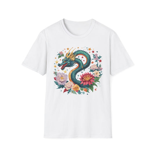Dragon Graphic Unisex 100 Cotton Tee with Animal Artwork Design 4