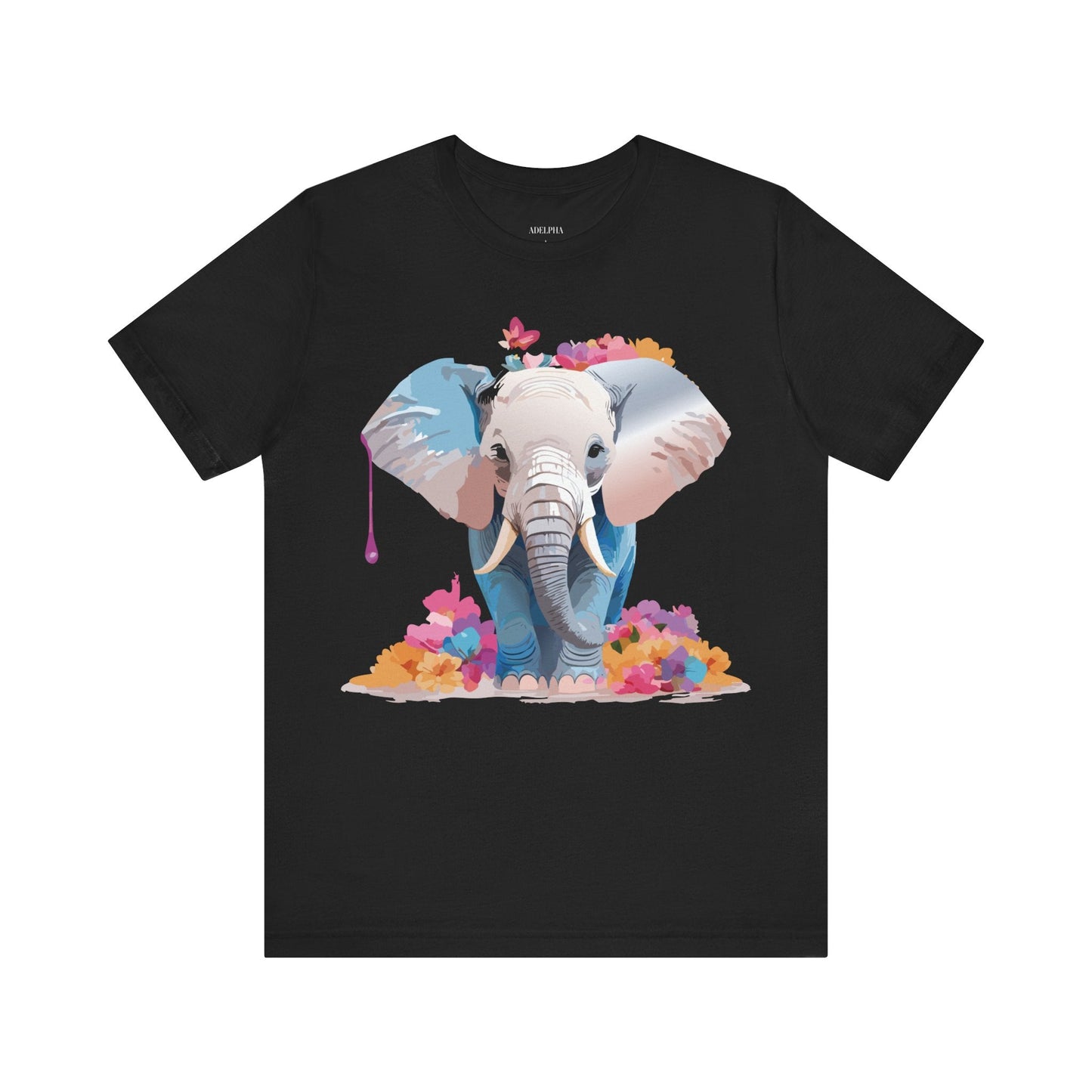 Elephant Graphic Tee Unisex Short Sleeve by Adelpha Premium Vintage Inspired Artwork