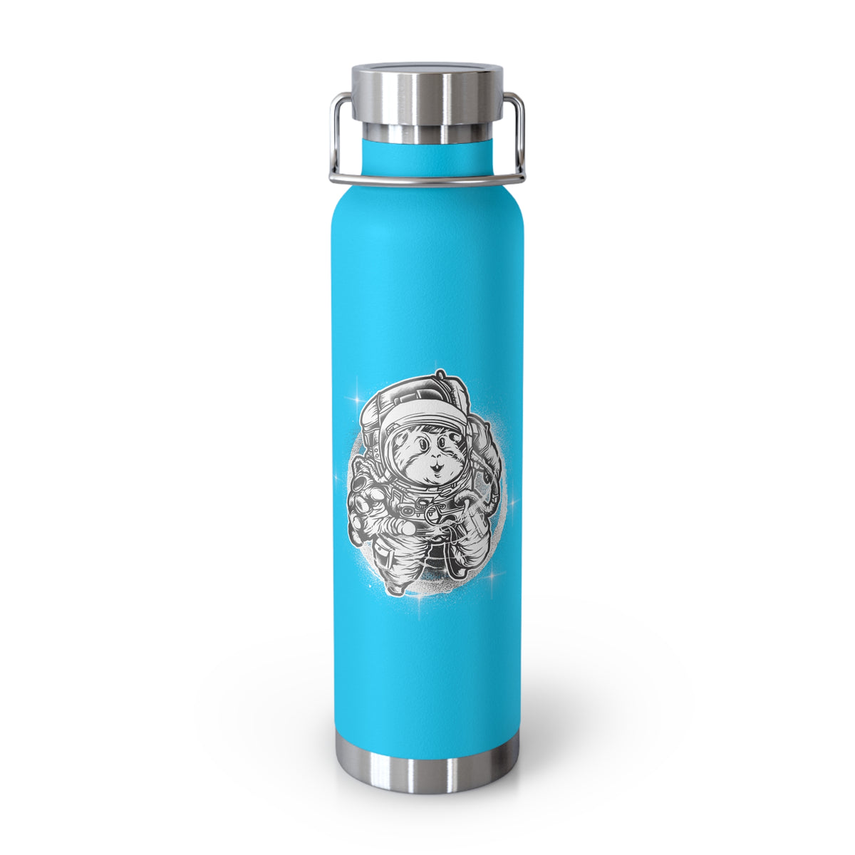 22oz Copper Insulated Water Bottle with Cartoon Design - CV3