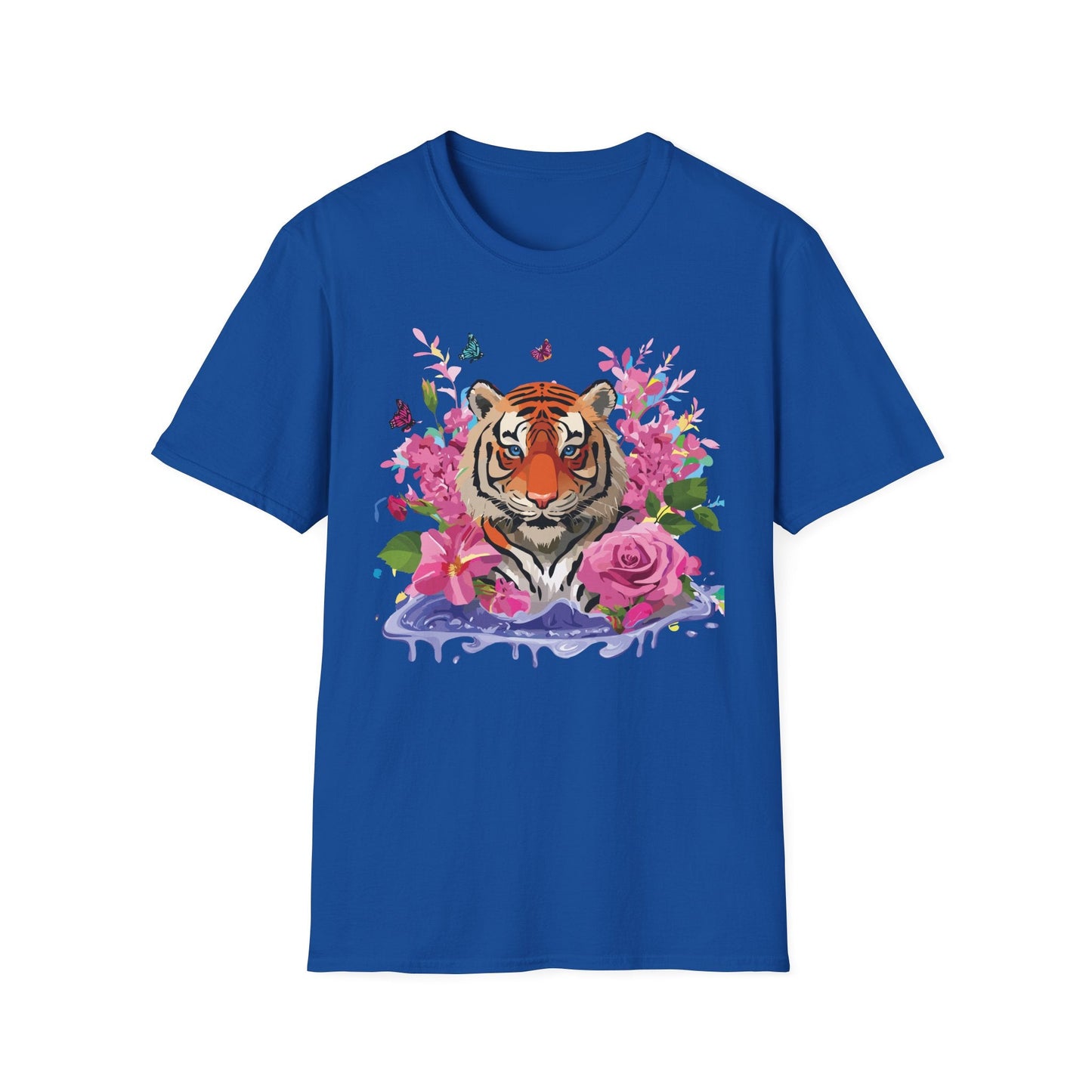 Tiger Shirt Unisex Gildan Softstyle Cotton Tee 100 Percent Ring Spun Comfort