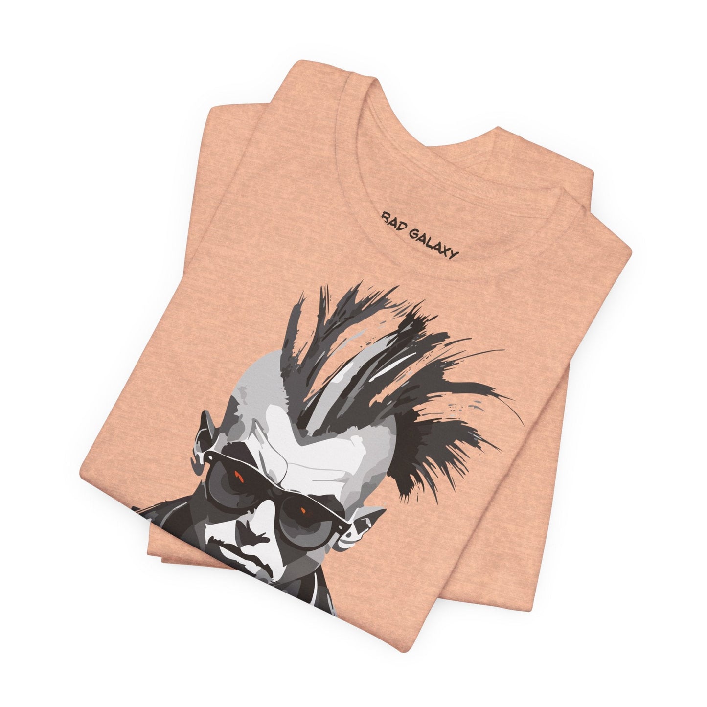 Punk Rock Tee Shirt From Bad Galaxy Made To Order 100 Percent Cotton With Eco Friendly Inks